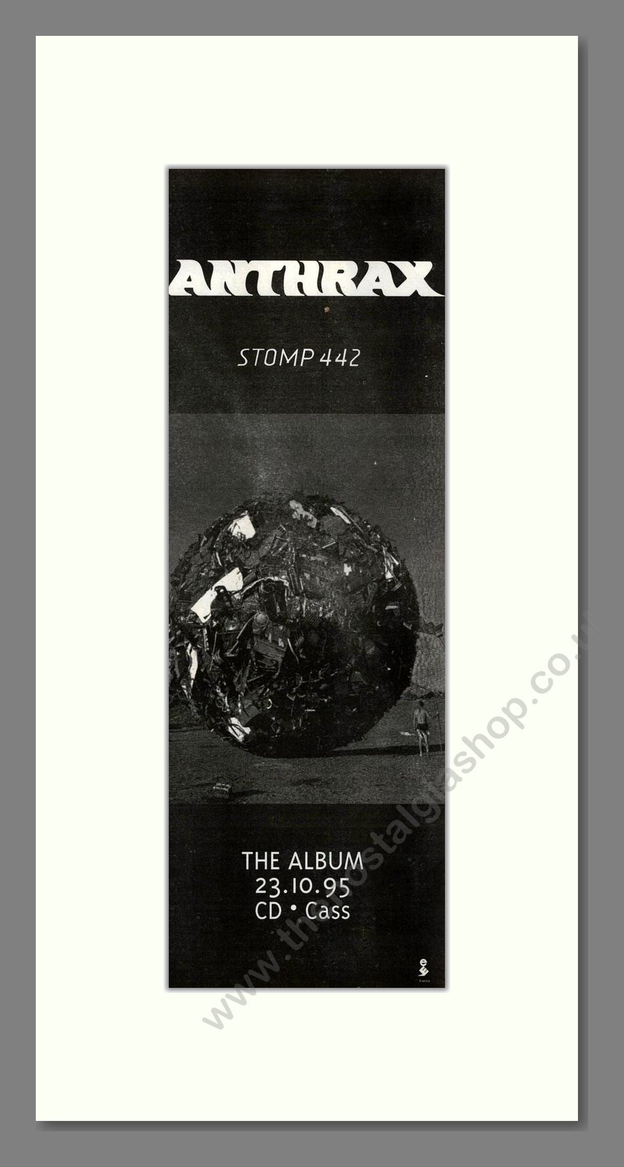 Anthrax - Stomp442. Vintage Advert 1995 (ref AD201723)