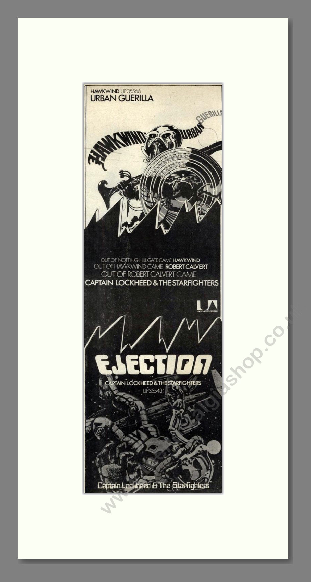 Hawkwind - Ejection. Vintage Advert 1973 (ref AD201740)