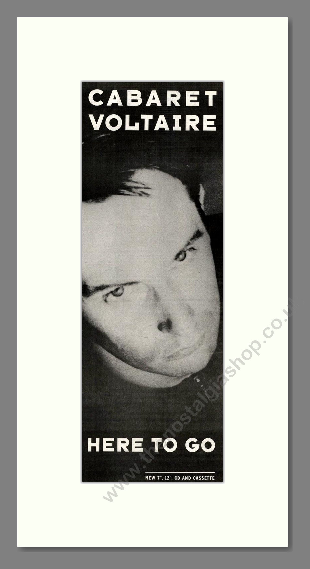 Cabaret Voltaire - Here To Go. Vintage Advert 1987 (ref AD201794)