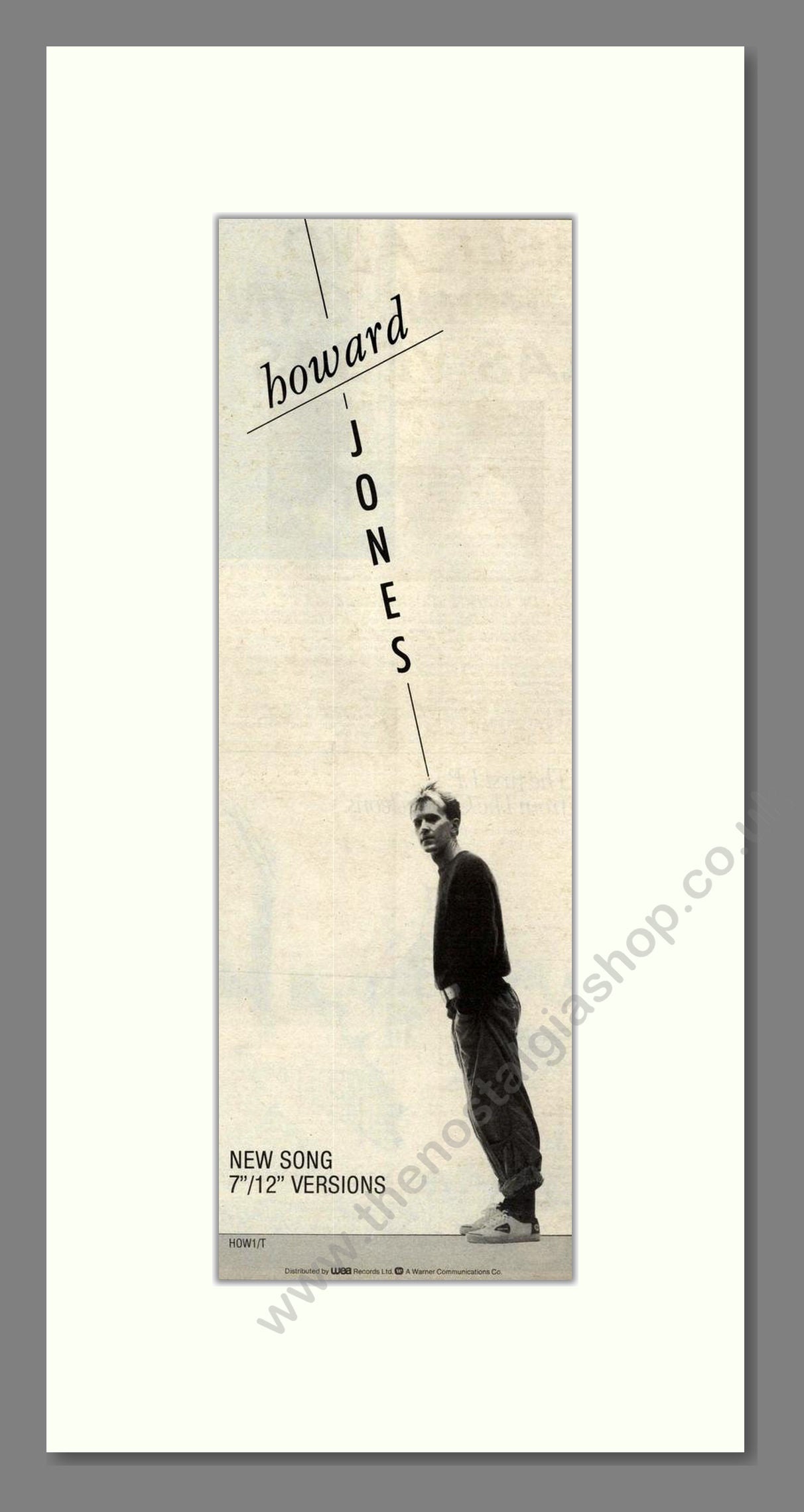 Howard Jones - New Song. Vintage Advert 1983 (ref AD201823)