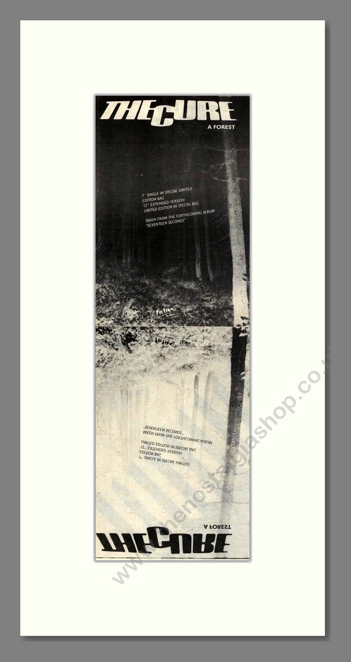 Cure (The) - A Forest. Vintage Advert 1980 (ref AD201832)