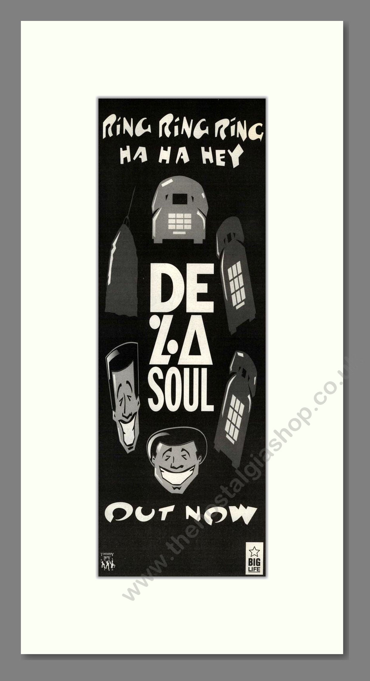 De La Soul - Ring Ring Ring Ha Ha Hey. Vintage Advert 1991 (ref AD201866)