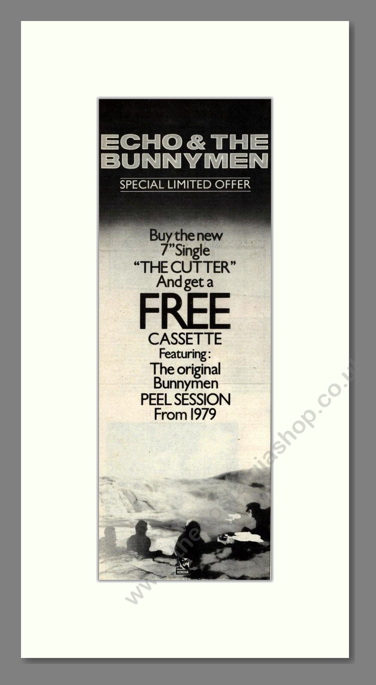 Echo And The Bunnymen - The Cutter. Vintage Advert 1983 (ref AD201997)