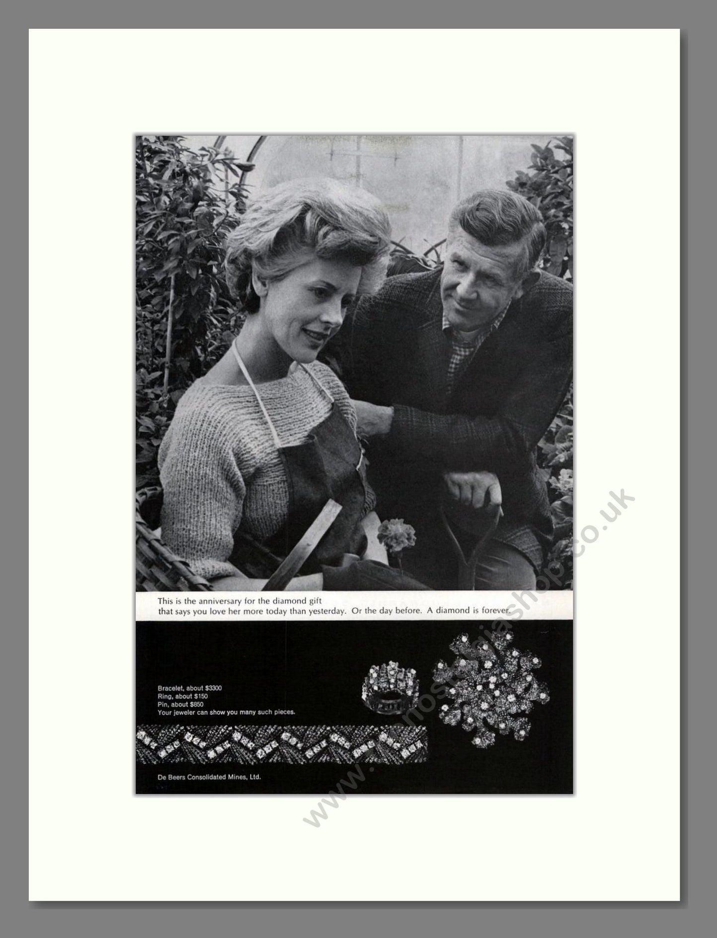 DeBeers - Diamonds. Vintage Advert 1967 (ref AD67996)