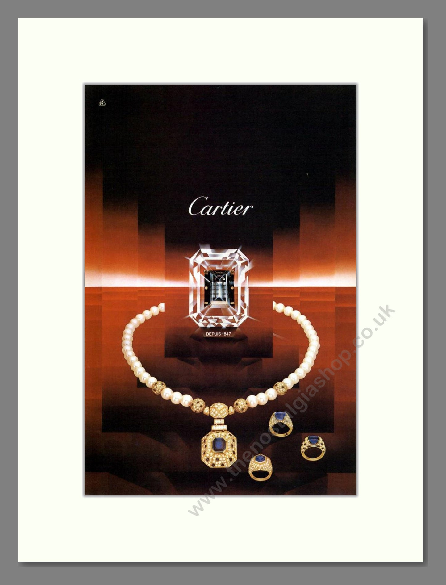 Cartier - Since 1847. Vintage Advert 1986 (ref AD68038)