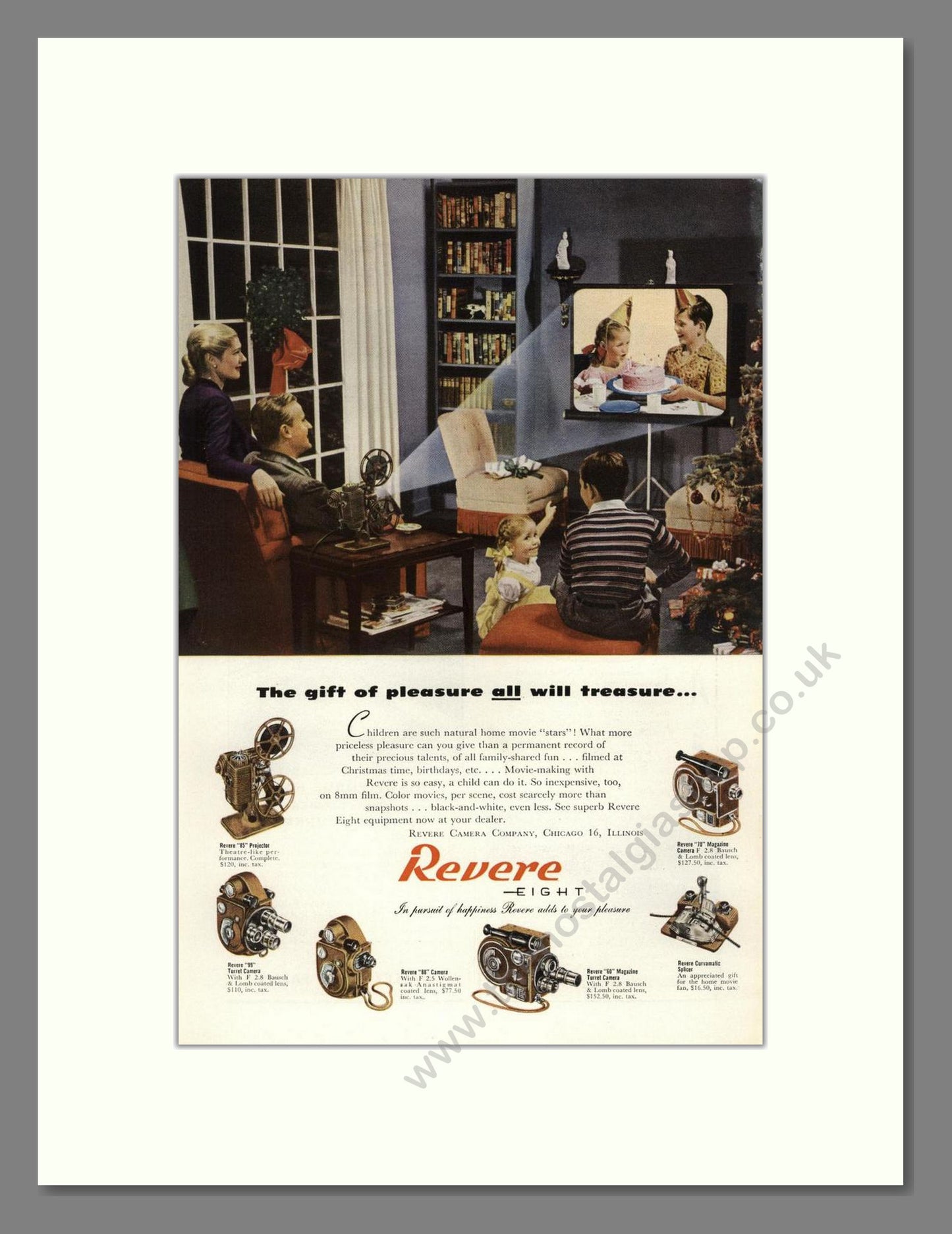 Revere - 8mm Cine Equipment. Vintage Advert 1947 (ref AD68147)