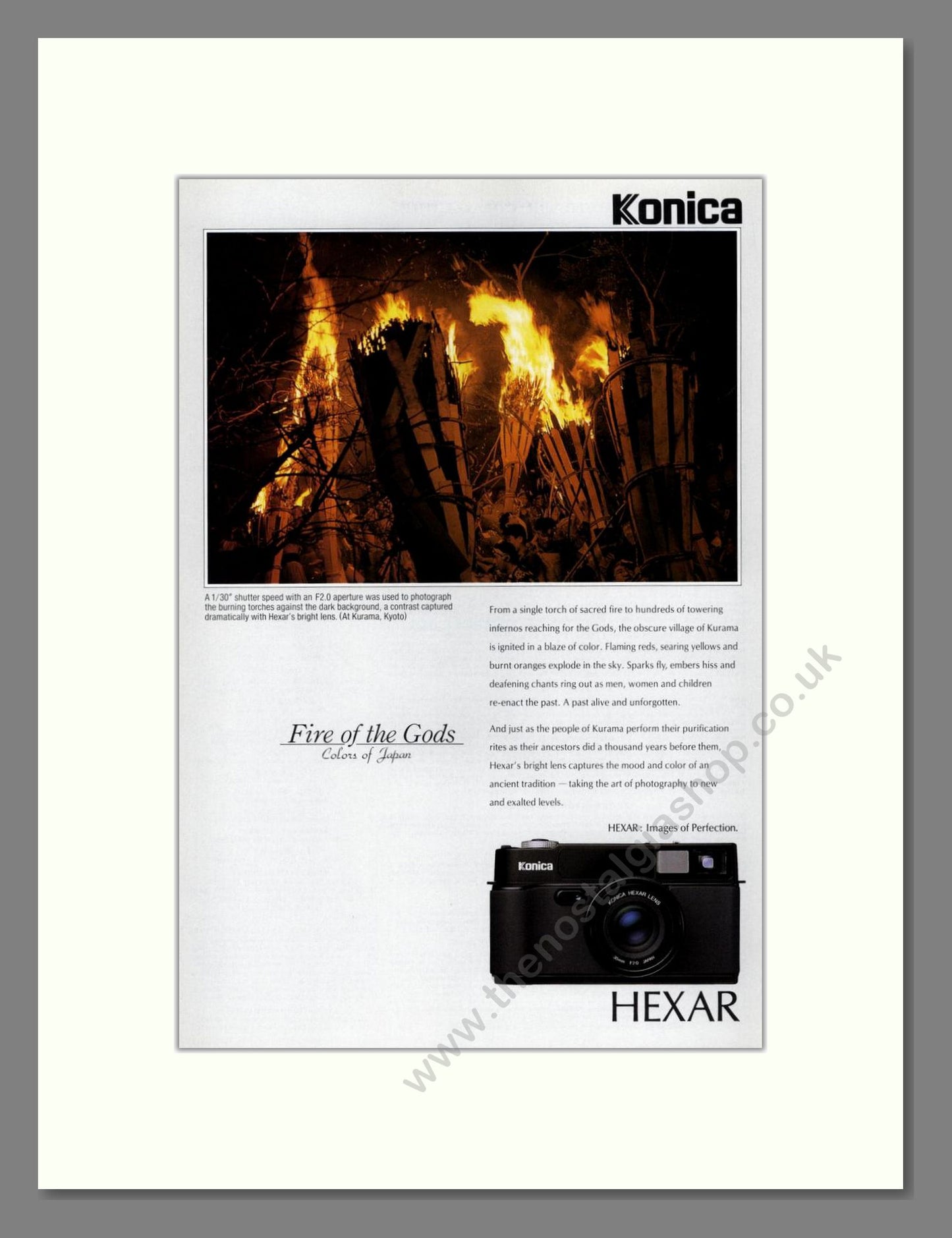 Konica - Hexar. Vintage Advert 1994 (ref AD68166)