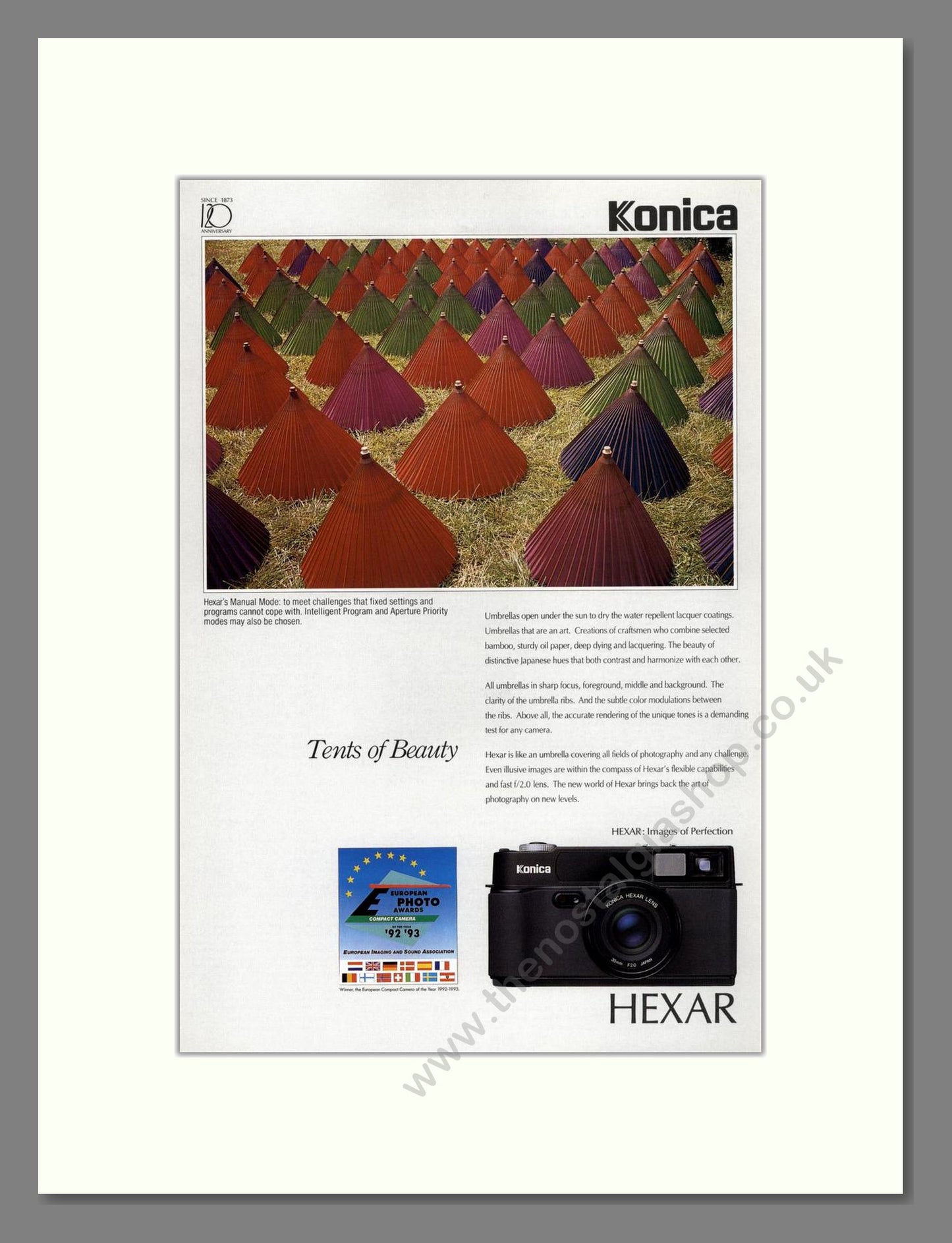 Konica - Hexar. Vintage Advert 1993 (ref AD68169)