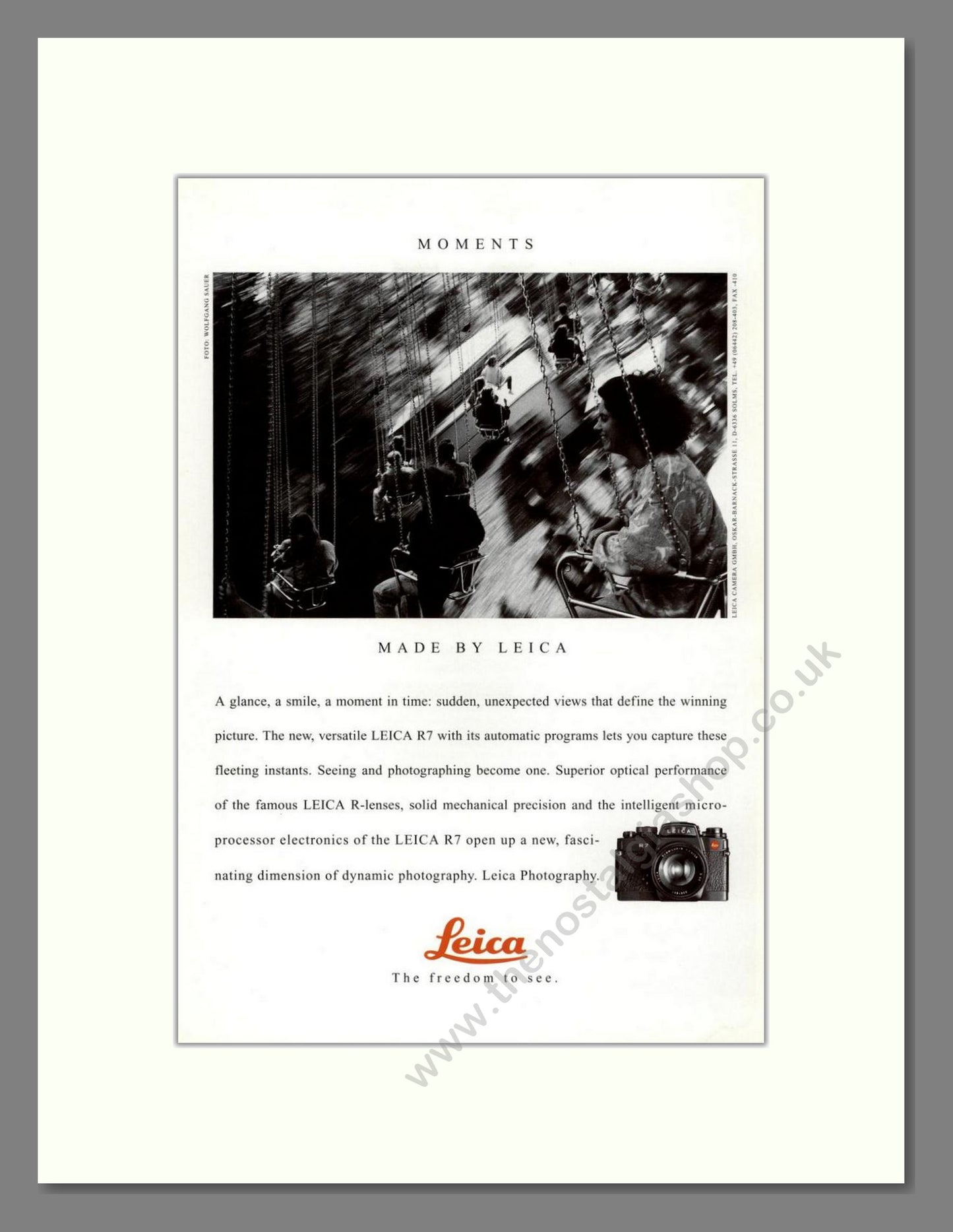 Leica - R7. Vintage Advert 1993 (ref AD68179)