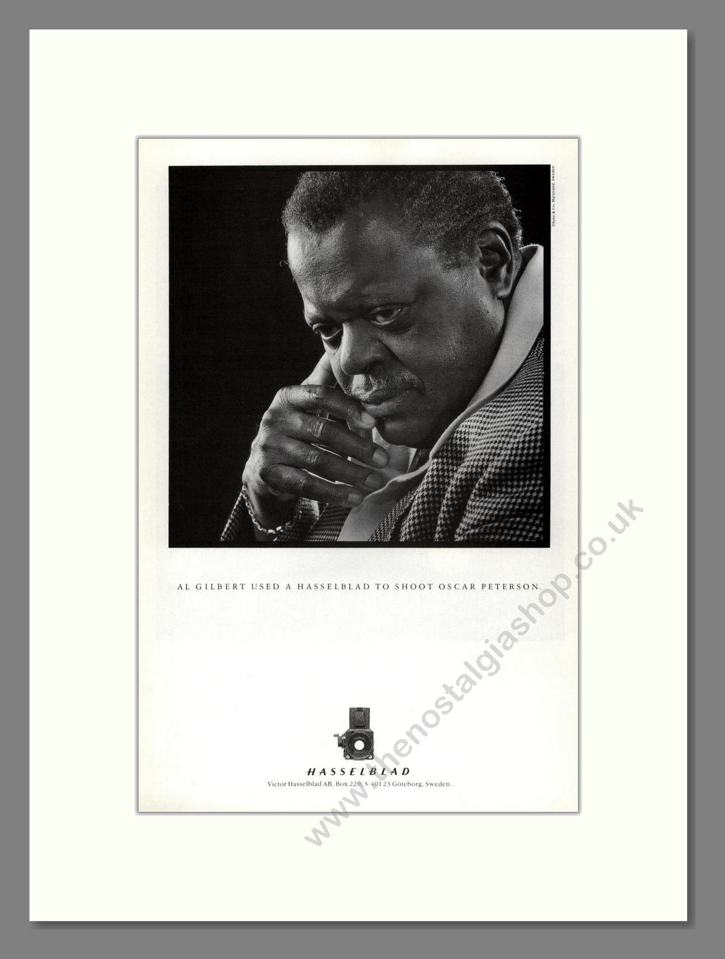 Hasselblad - Al Gilbert. Vintage Advert 1987 (ref AD68219)