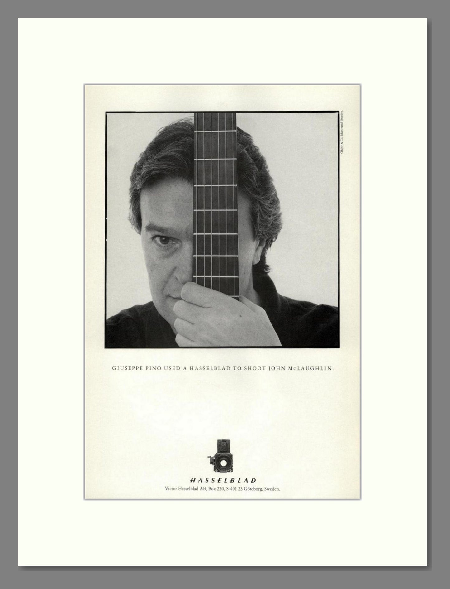 Hasselblad - Giuseppe Pino. Vintage Advert 1988 (ref AD68223)
