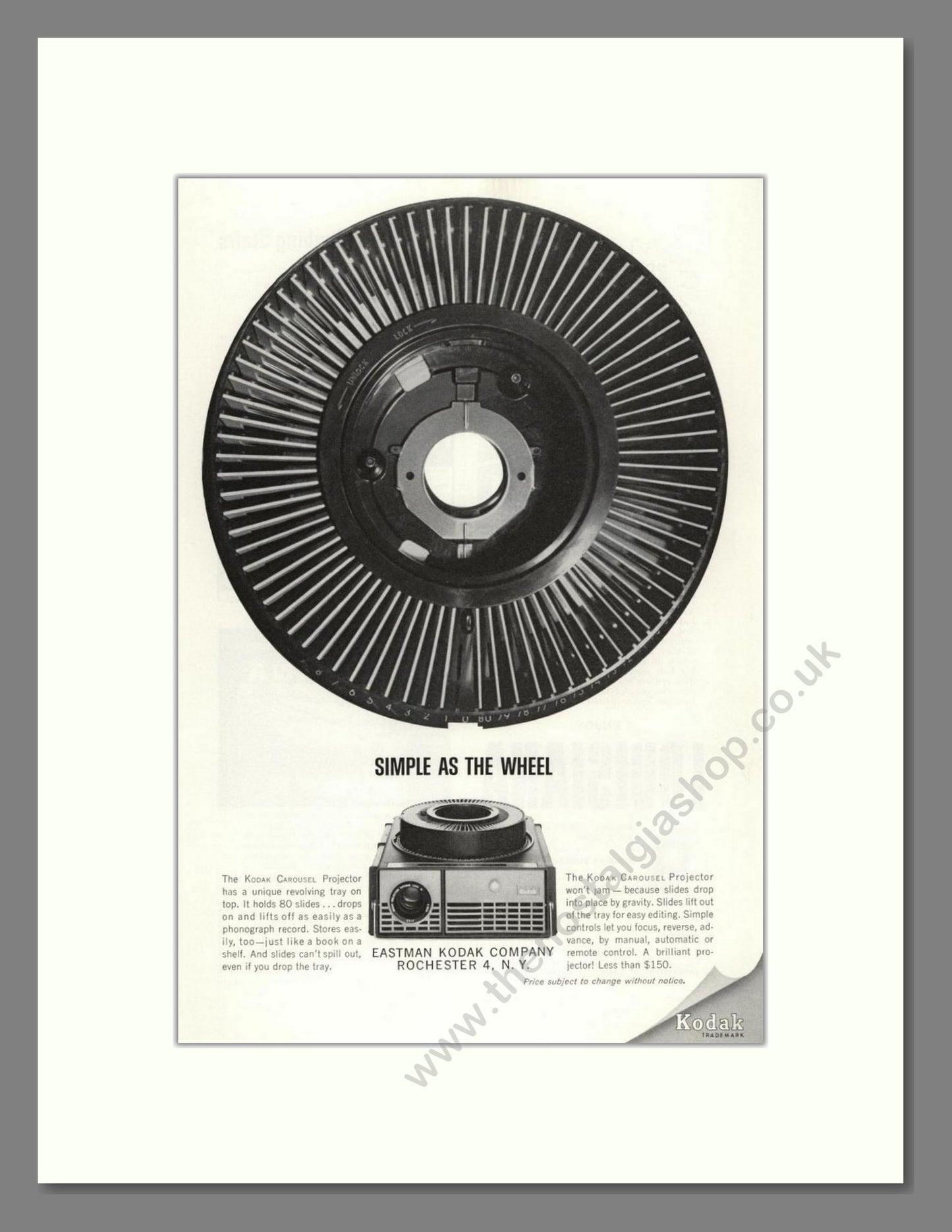 Kodak - Carousel Projectors. Vintage Advert 1963 (ref AD68264)