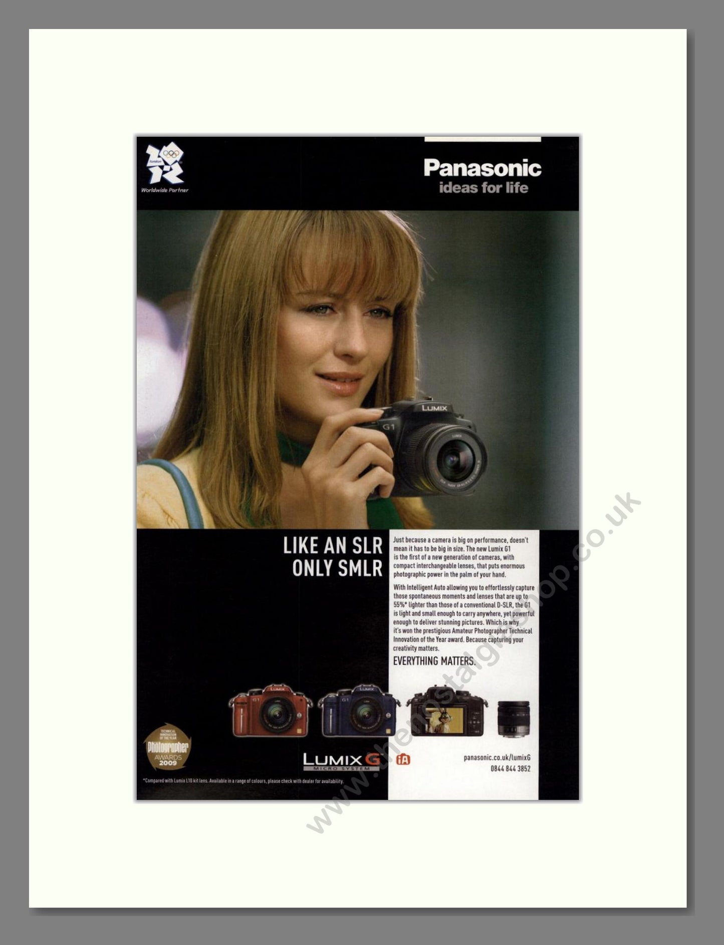 Panasonic - Lumix G. Vintage Advert 2009 (ref AD68280)