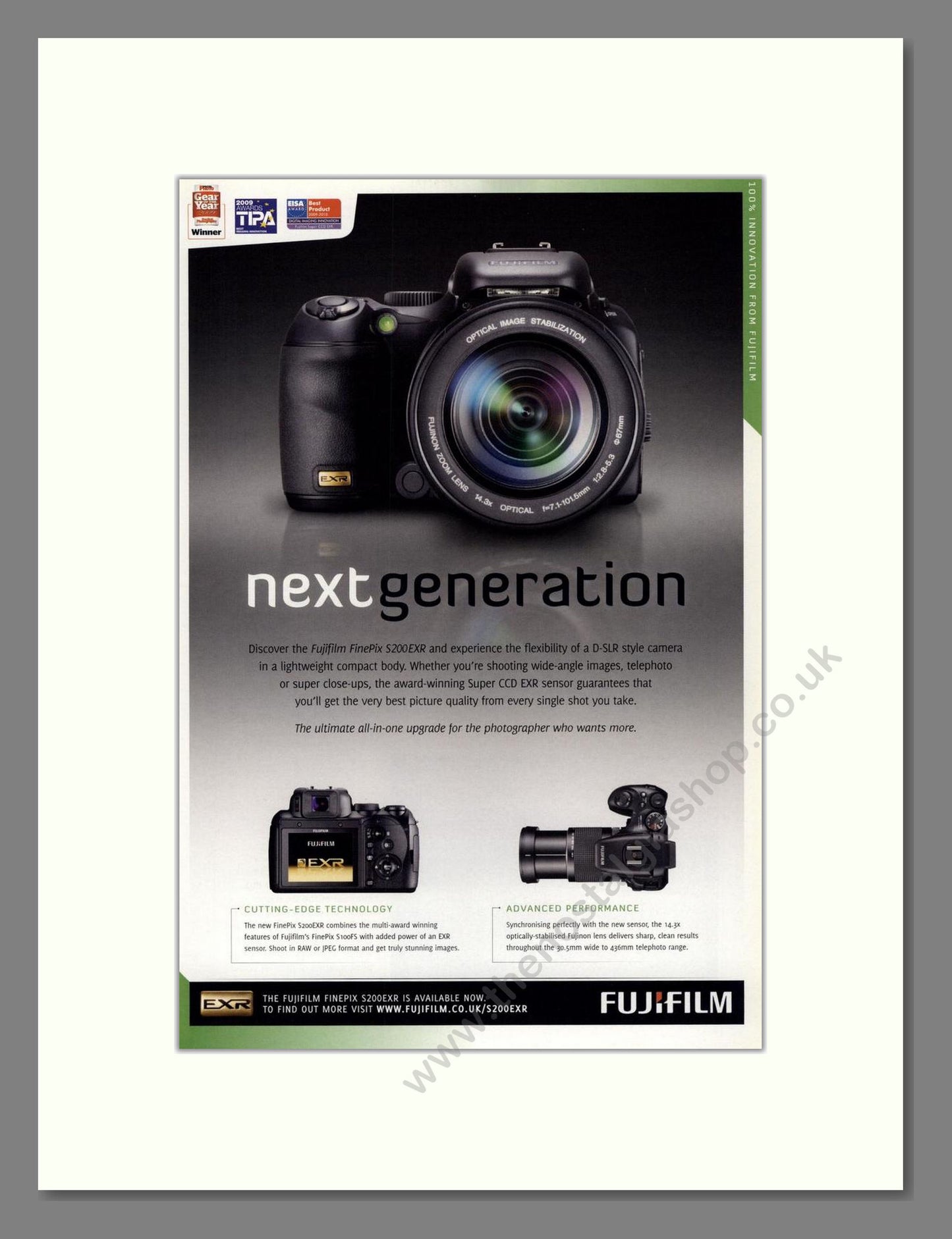 Fujifilm - Finepix S200. Vintage Advert 2009 (ref AD68281)