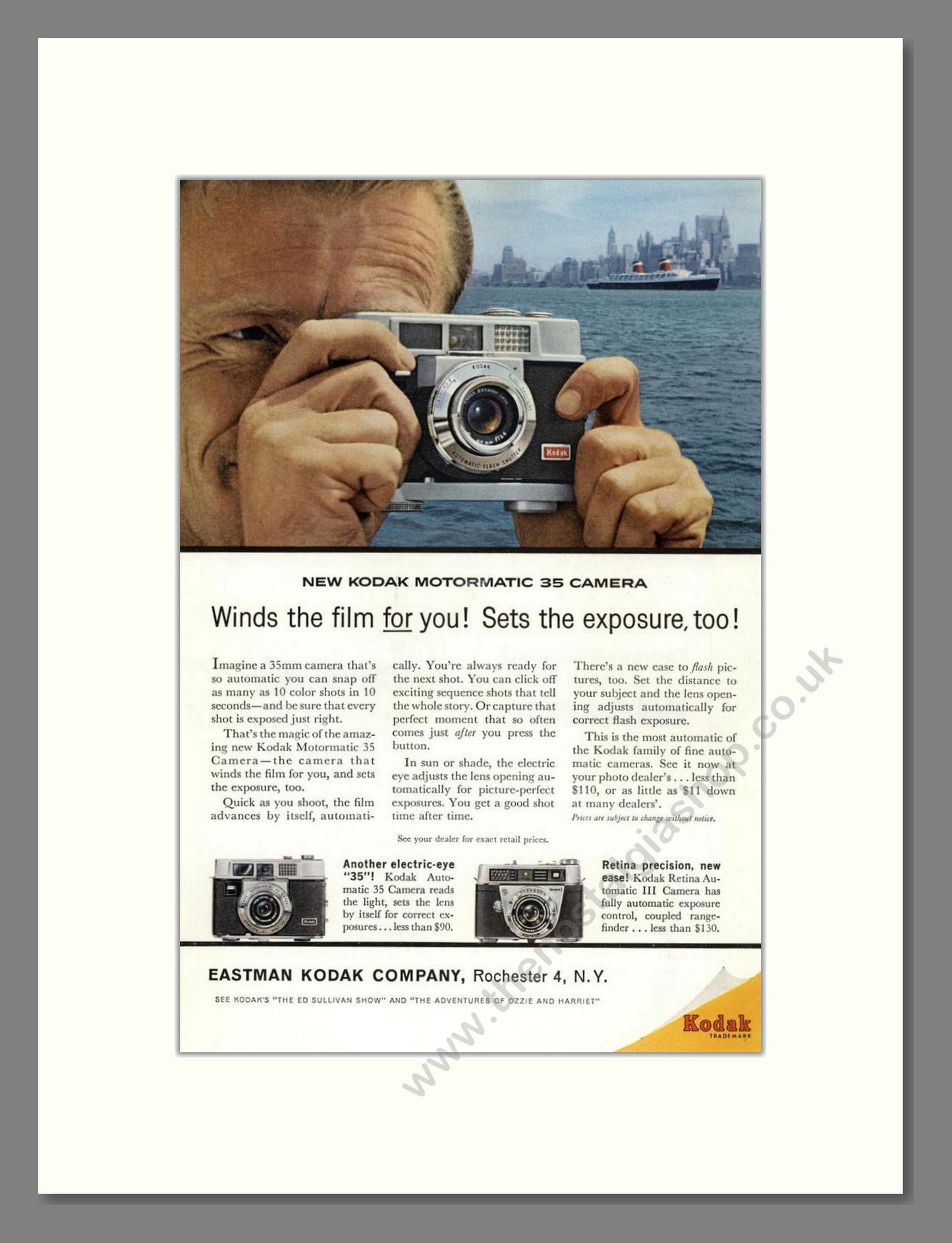 Kodak - Motormatic 35. Vintage Advert 1961 (ref AD68312)