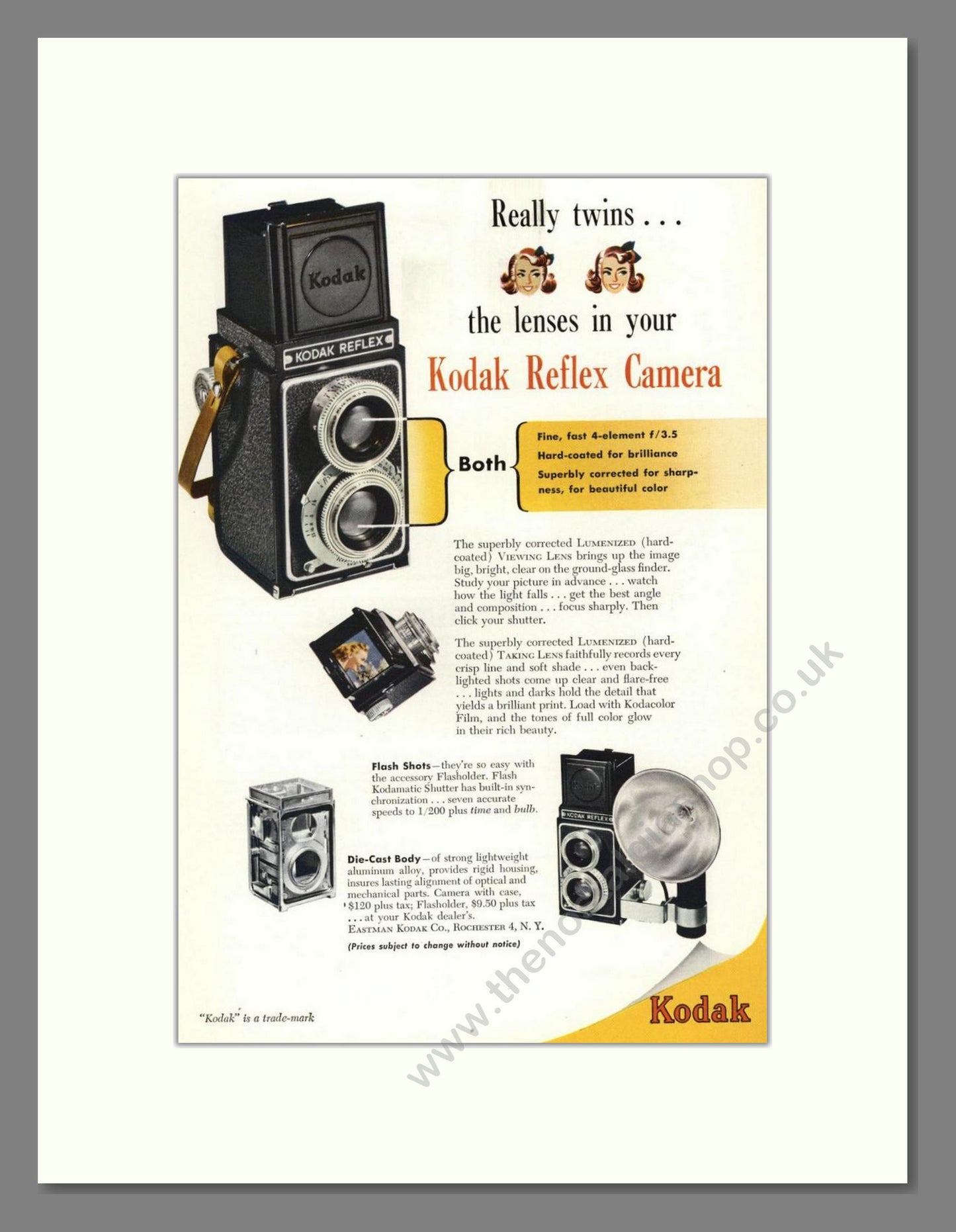 Kodak - Reflex Camera. Vintage Advert 1948 (ref AD68323)