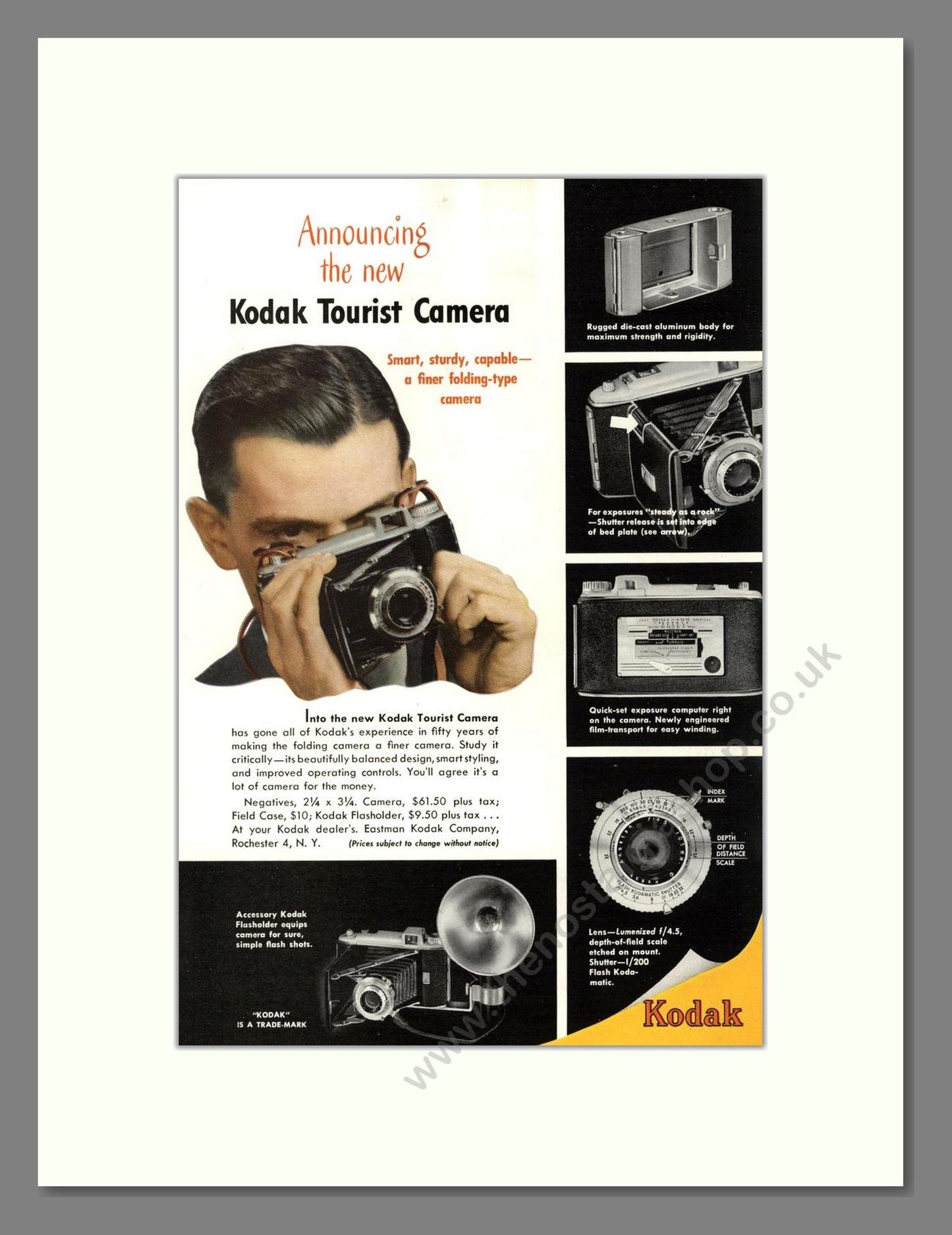 Kodak - Tourist Camera. Vintage Advert 1948 (ref AD68324)