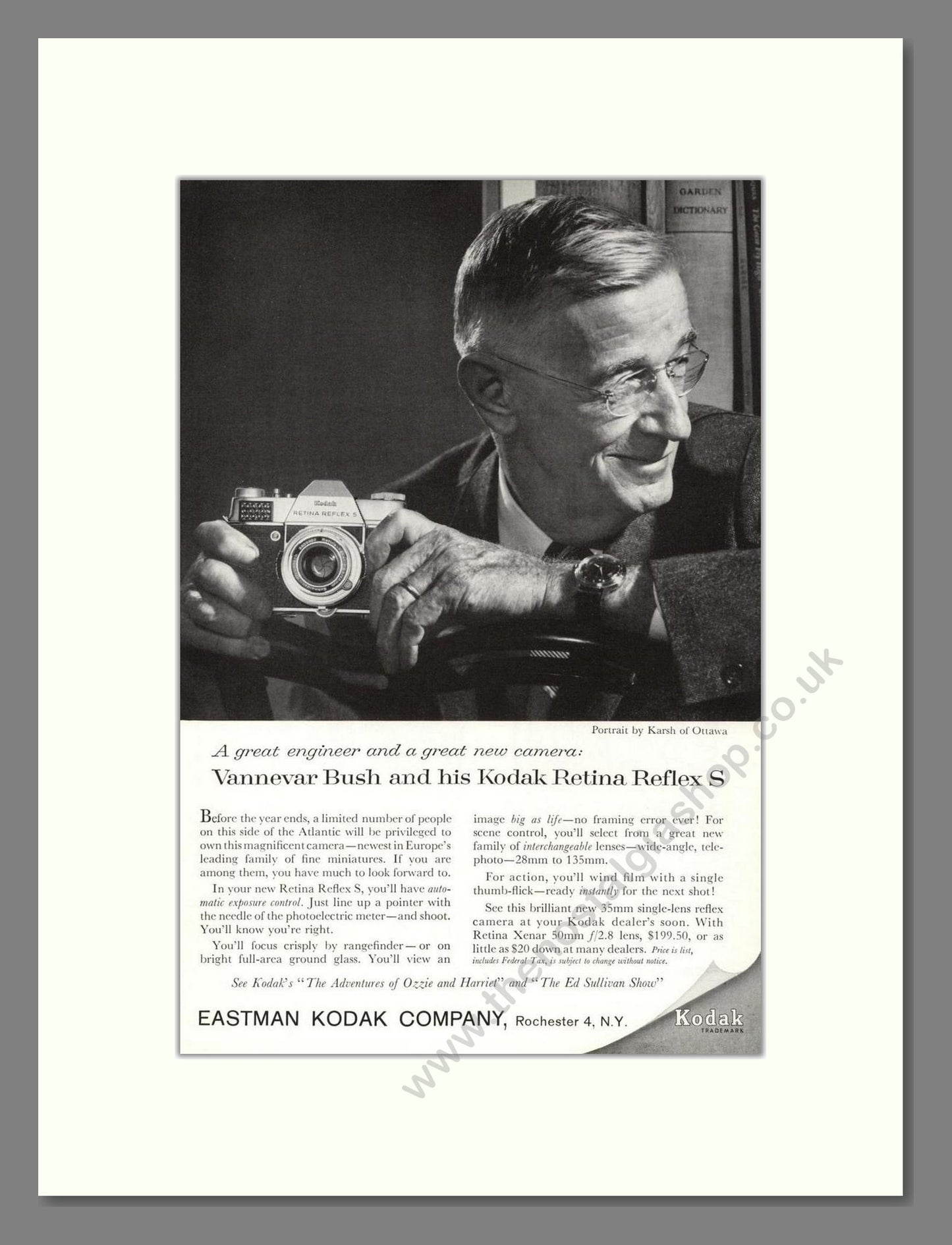Kodak - Retina Reflex. Vintage Advert 1959 (ref AD68330)