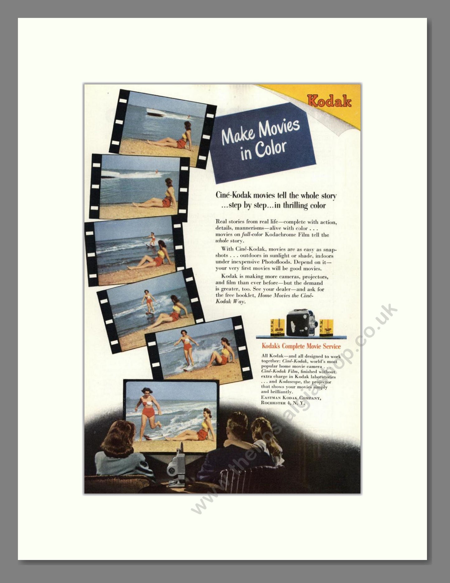 Kodak - Cine-Kodak Movie Cameras. Vintage Advert 1947 (ref AD68373)