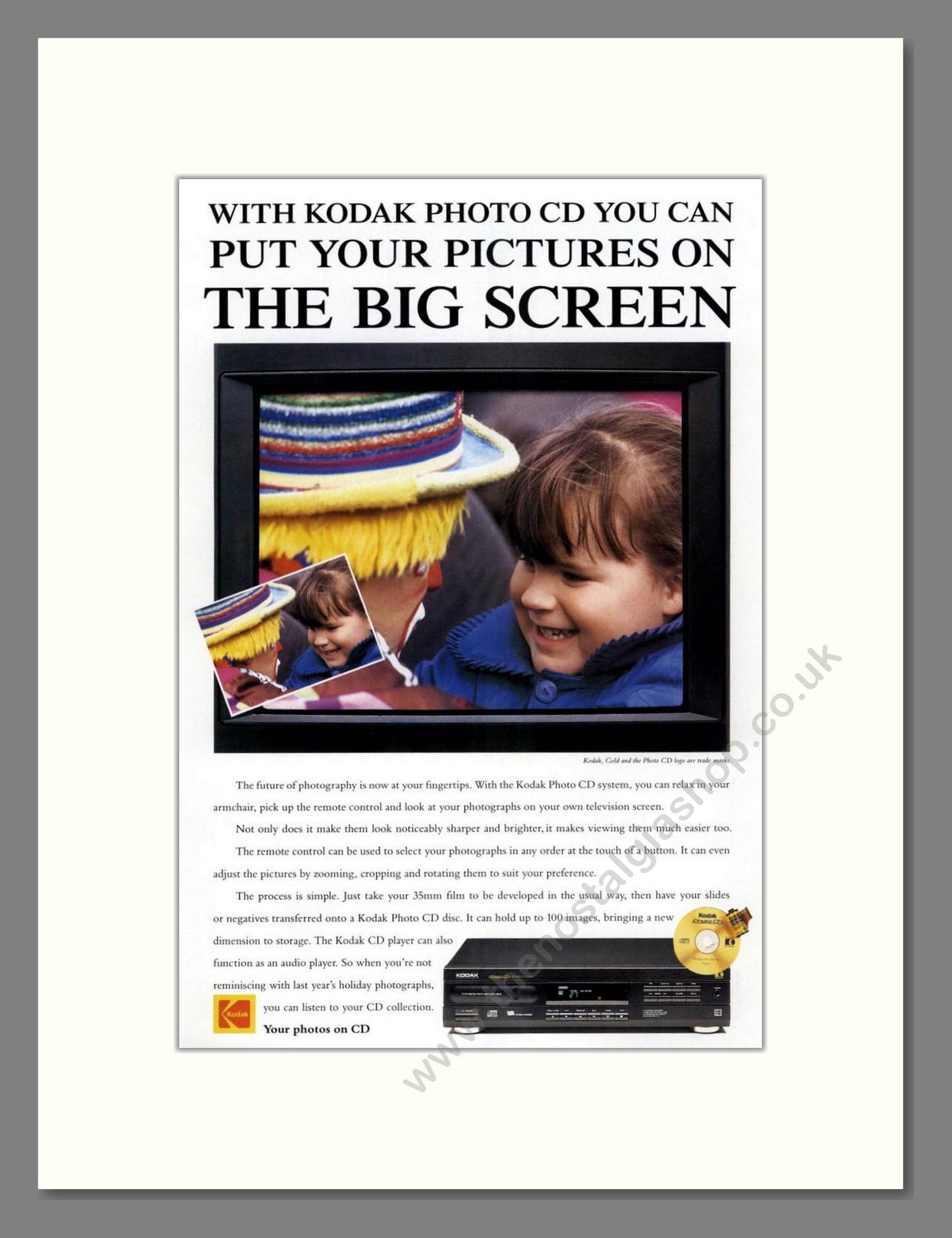 Kodak - Photo CD. Vintage Advert 1993 (ref AD68436)