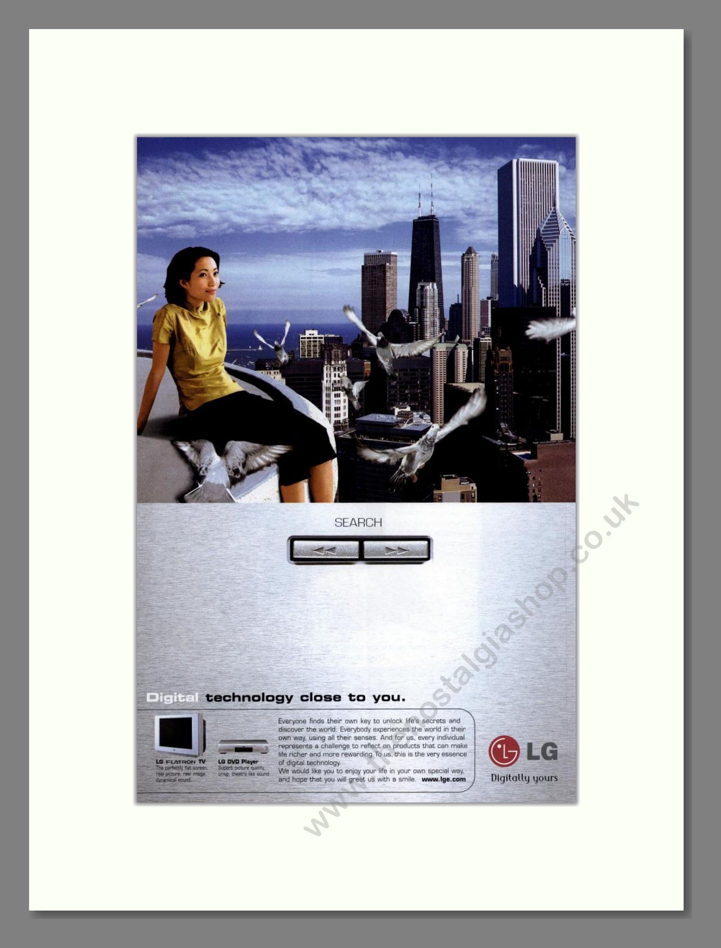 LG - Flatron TV. Vintage Advert 2001 (ref AD68438)