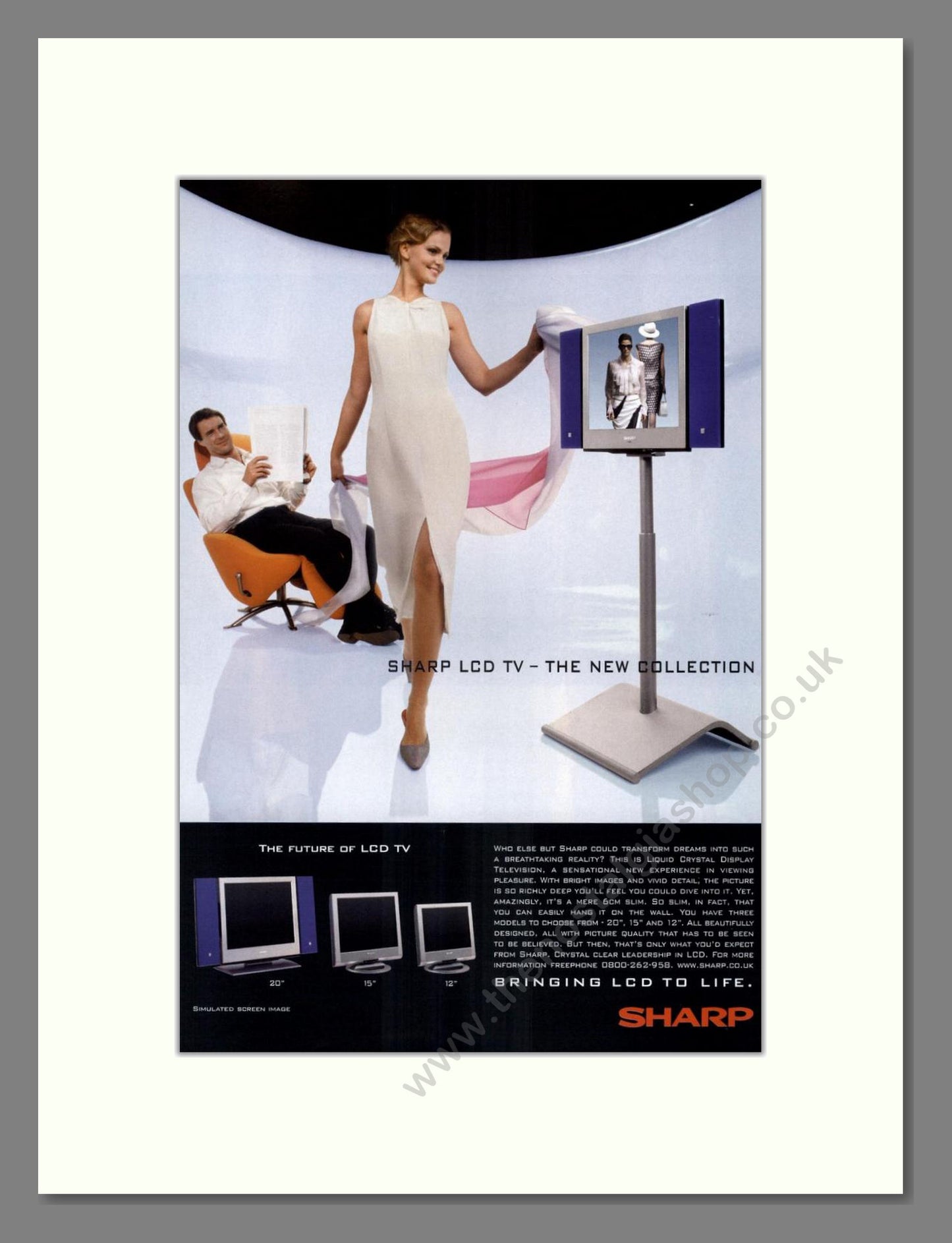 Sharp - LCD TVs. Vintage Advert 2000 (ref AD68439)