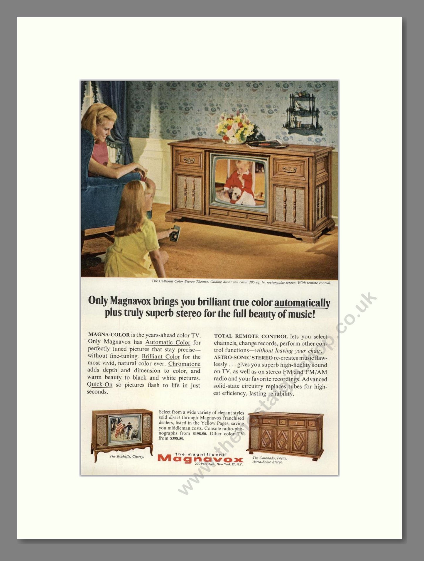 Magnavox - Colour TVs. Vintage Advert 1967 (ref AD68461)