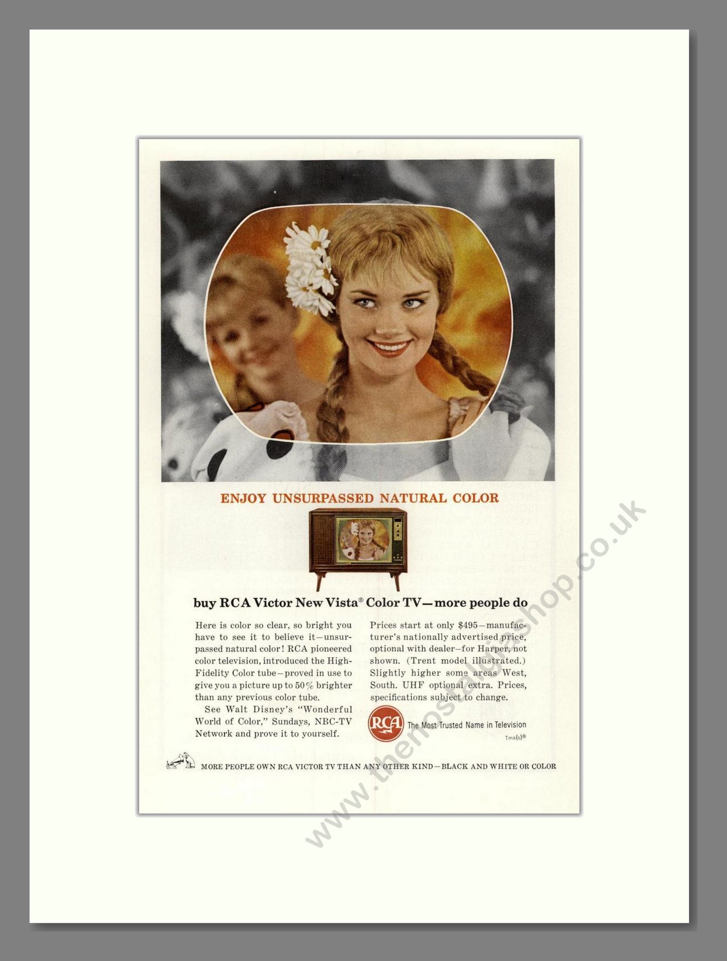 RCA Victor - Vista Colour TV. Vintage Advert 1963 (ref AD68510)