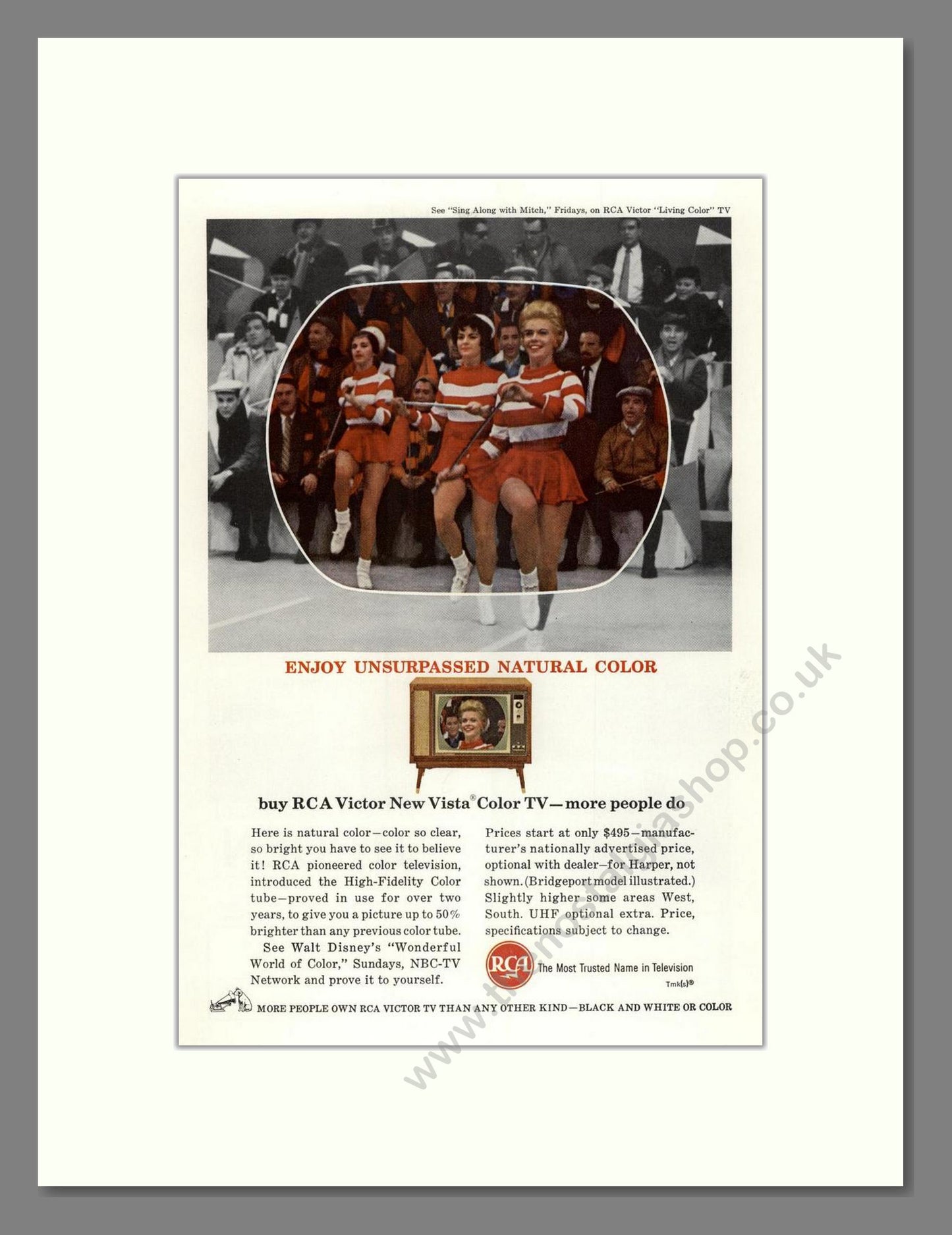 RCA Victor - Vista Colour TV. Vintage Advert 1963 (ref AD68517)