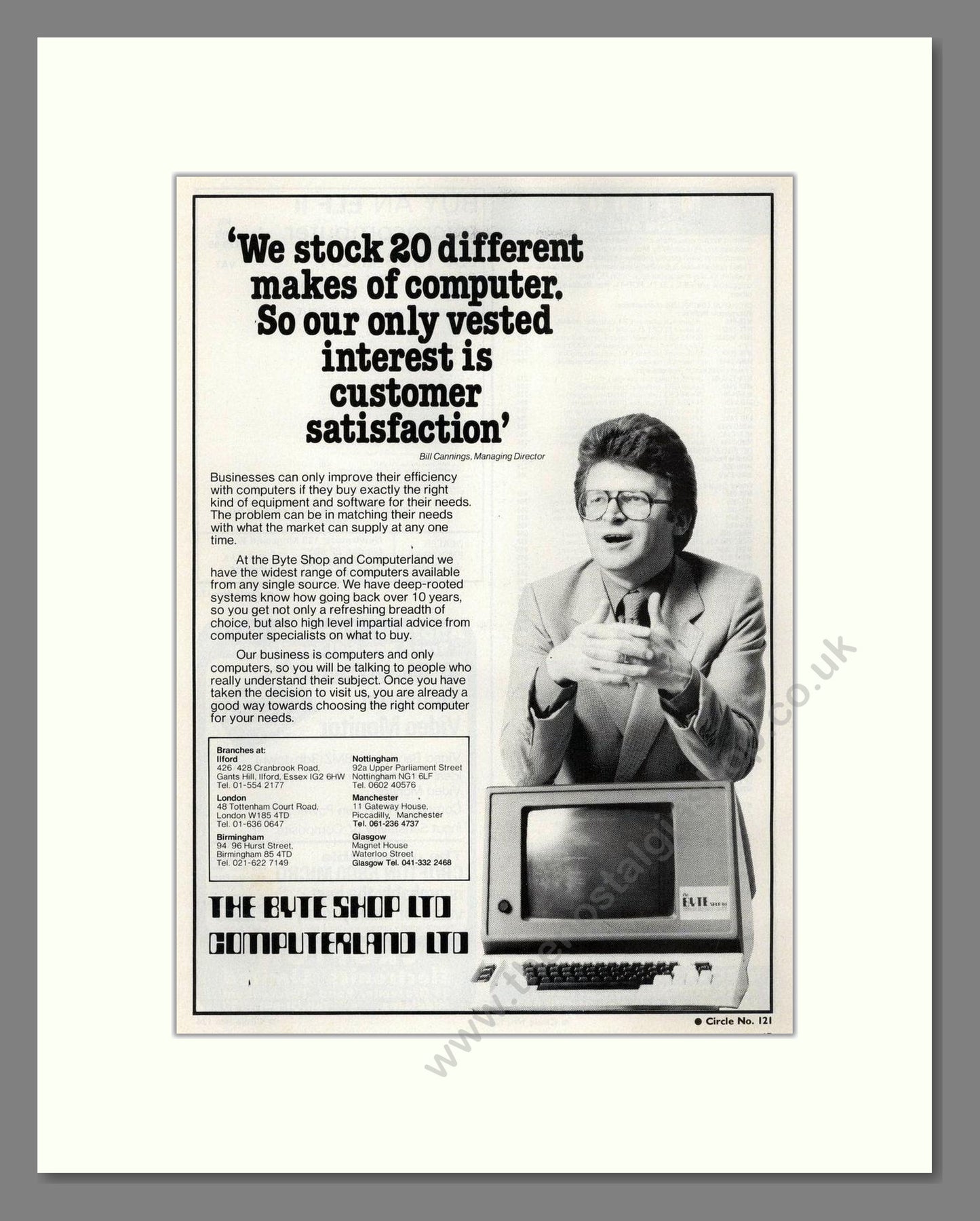 The Byte Shop - Computerland Ltd. Vintage Advert 1979 (ref AD68639)