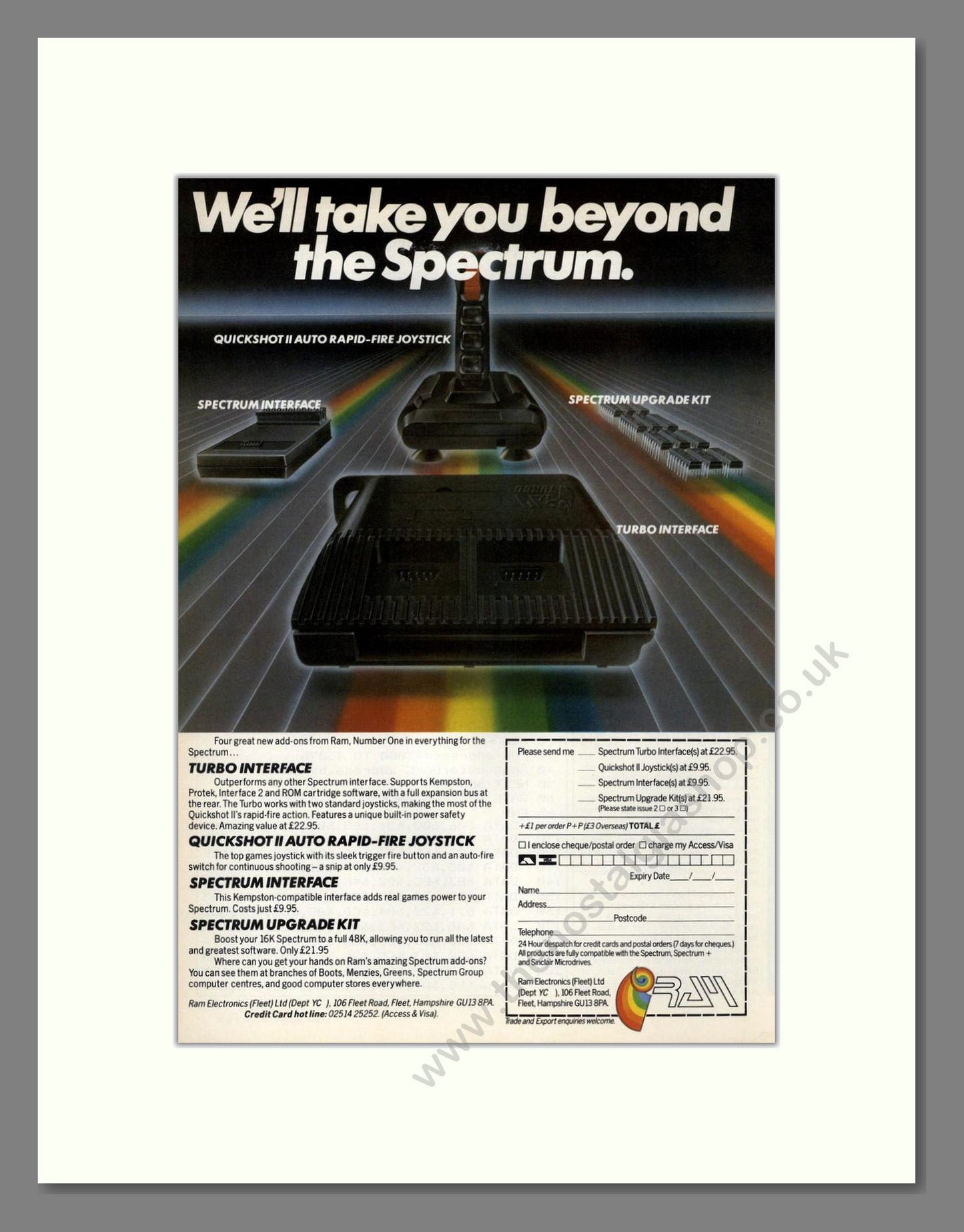 Quickshot - Joystick. Vintage Advert 1985 (ref AD68683)