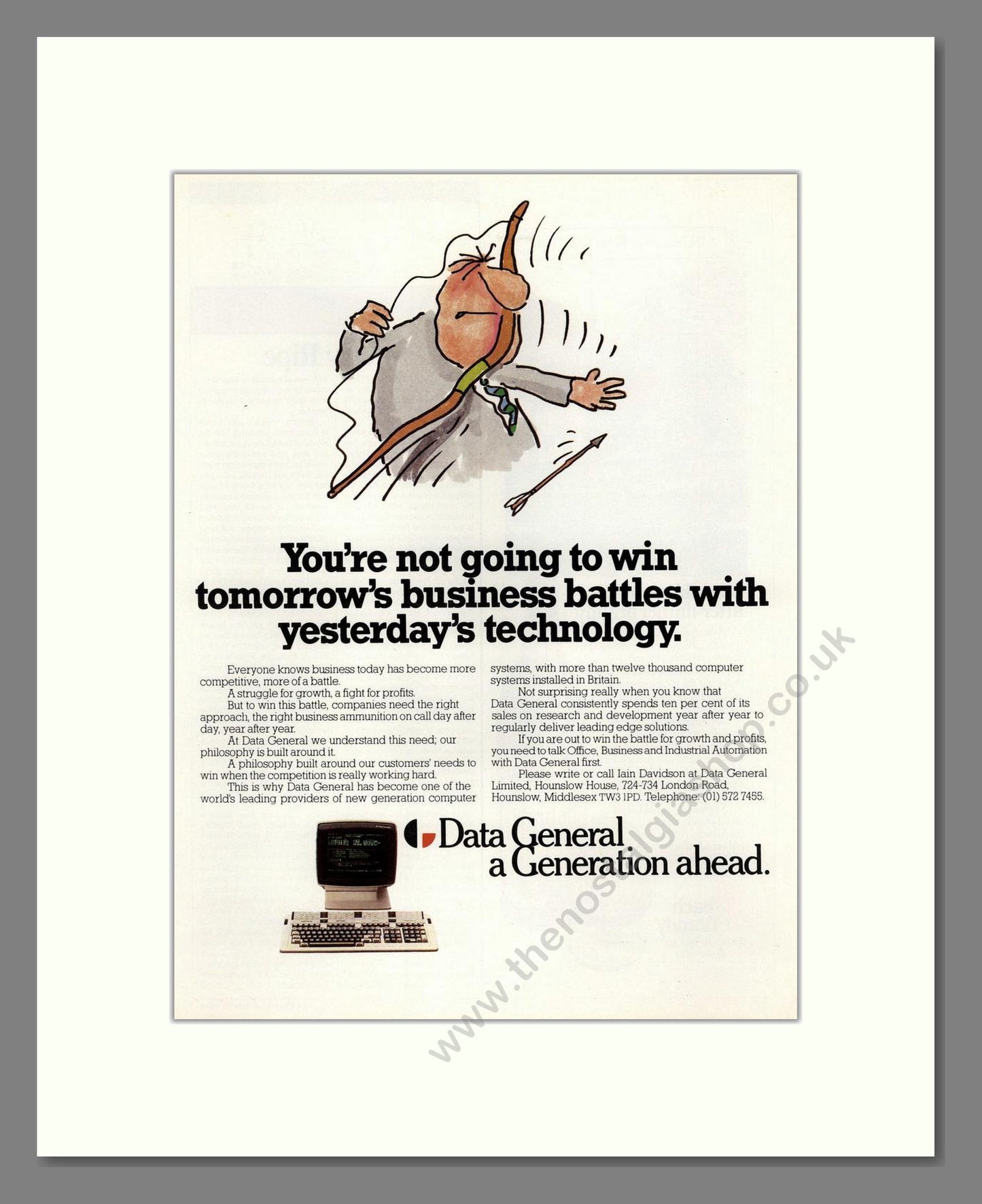 Data General - Computer Systems. Vintage Advert 1984 (ref AD68693)