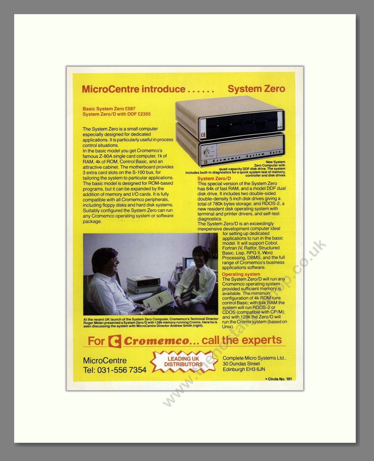 Cromeco - System Zero. Vintage Advert 1981 (ref AD68709)