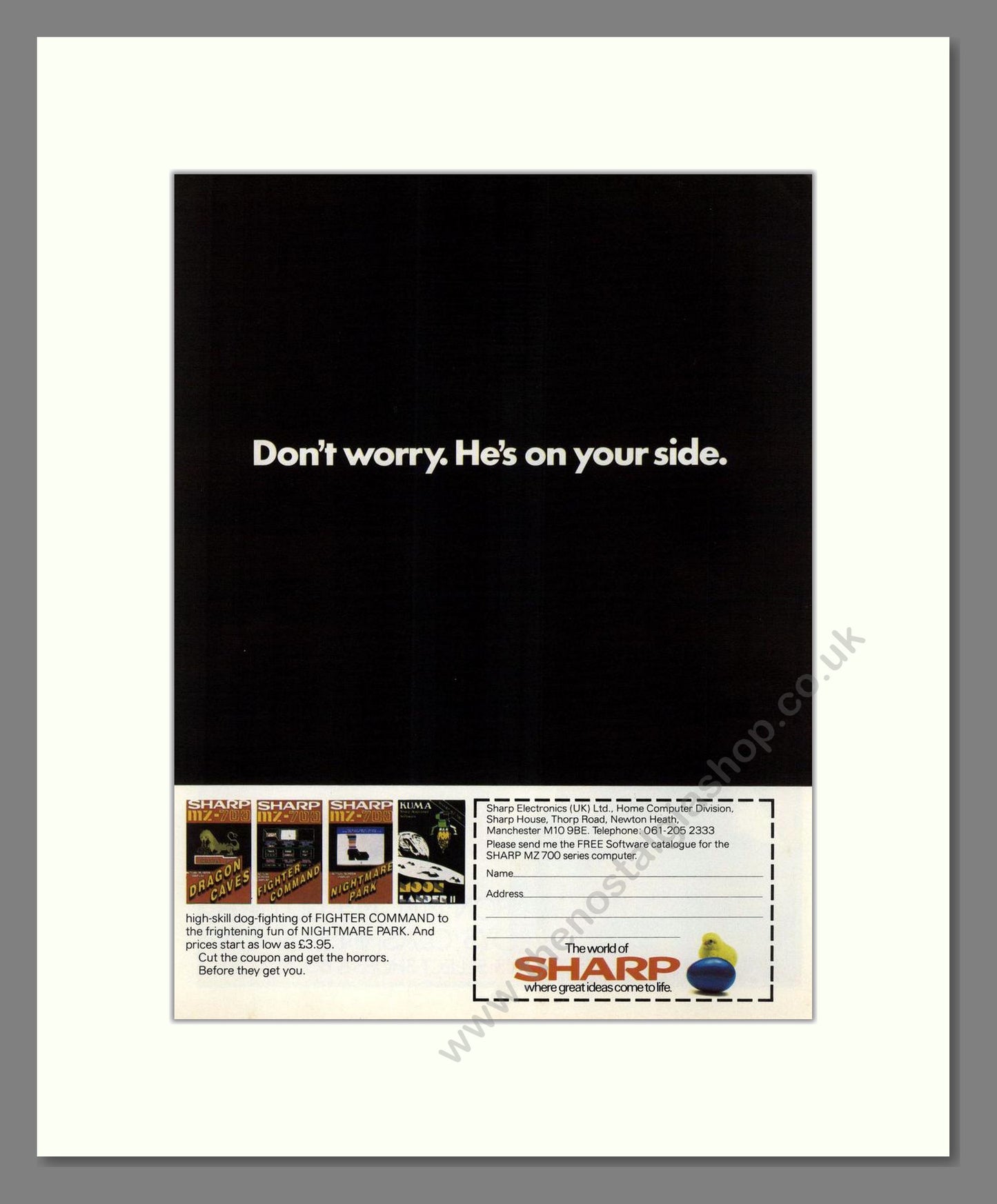 Sharp - MZ 700 Computer (Double Advert). Vintage Advert 1984 (ref AD68718)