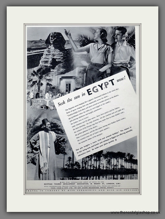 Egypt. Original Advert 1936 (ref AD301412)