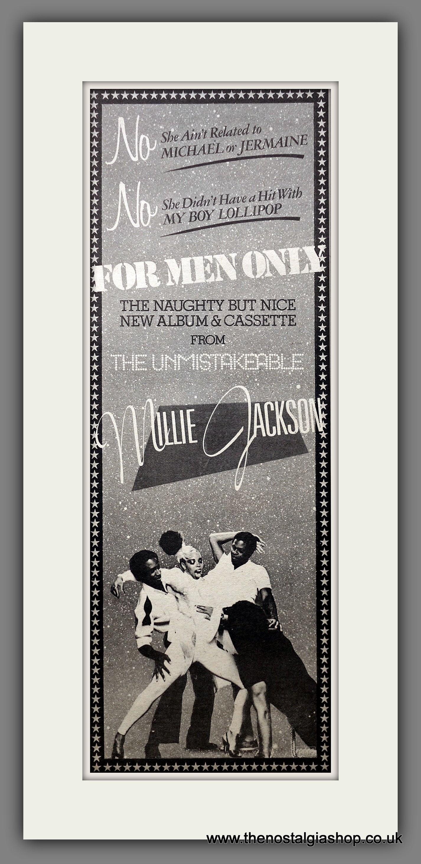 Millie Jackson For Men Only. Original Advert 1980 (ref AD200792)