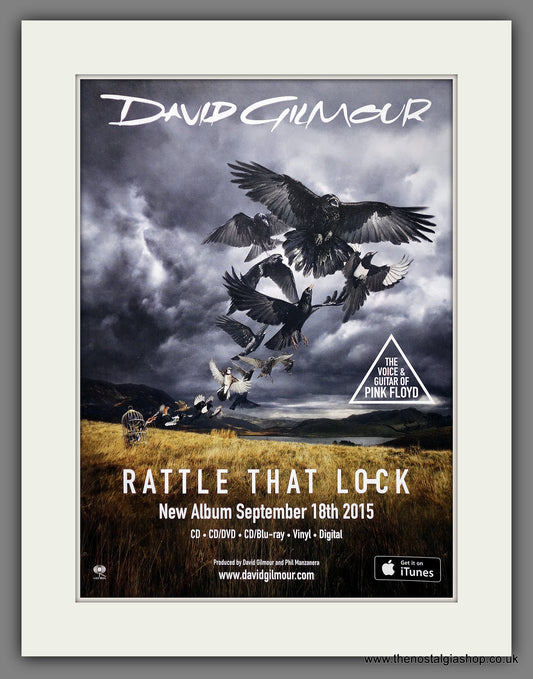 David Gilmour. Rattle That Lock. Original Advert 2015 (ref AD61177)