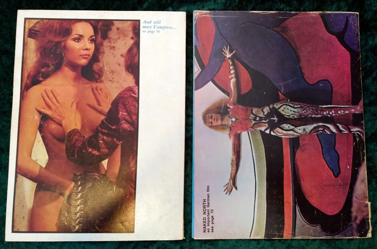 Cinema X International Guide for Adult Audiences Vol 2 No.8 and Vol 3 No.8. 1970's. (ref M247)