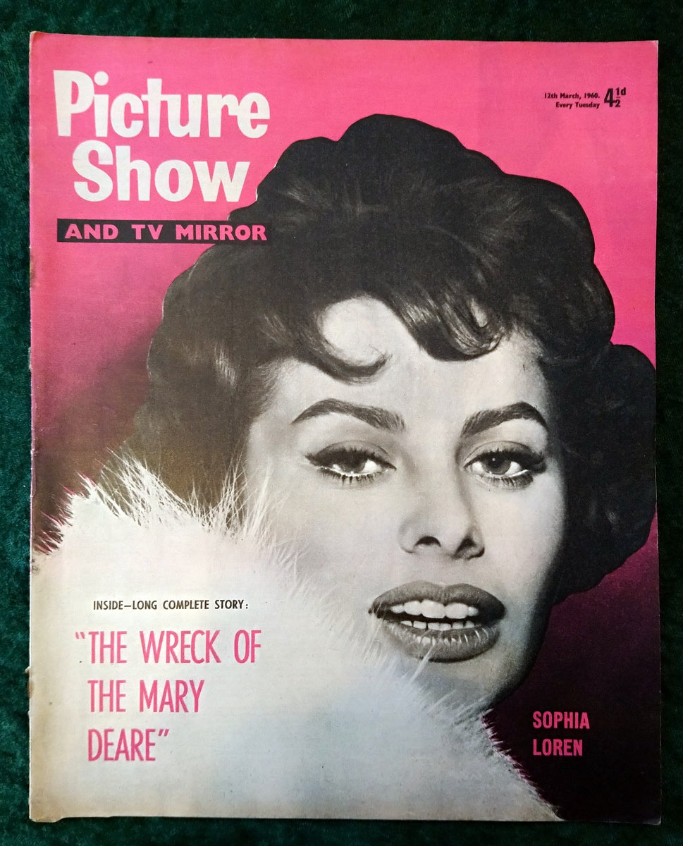 Picture Show Magazine. March 12th 1960. Sophia Loren Cover. (LM086)