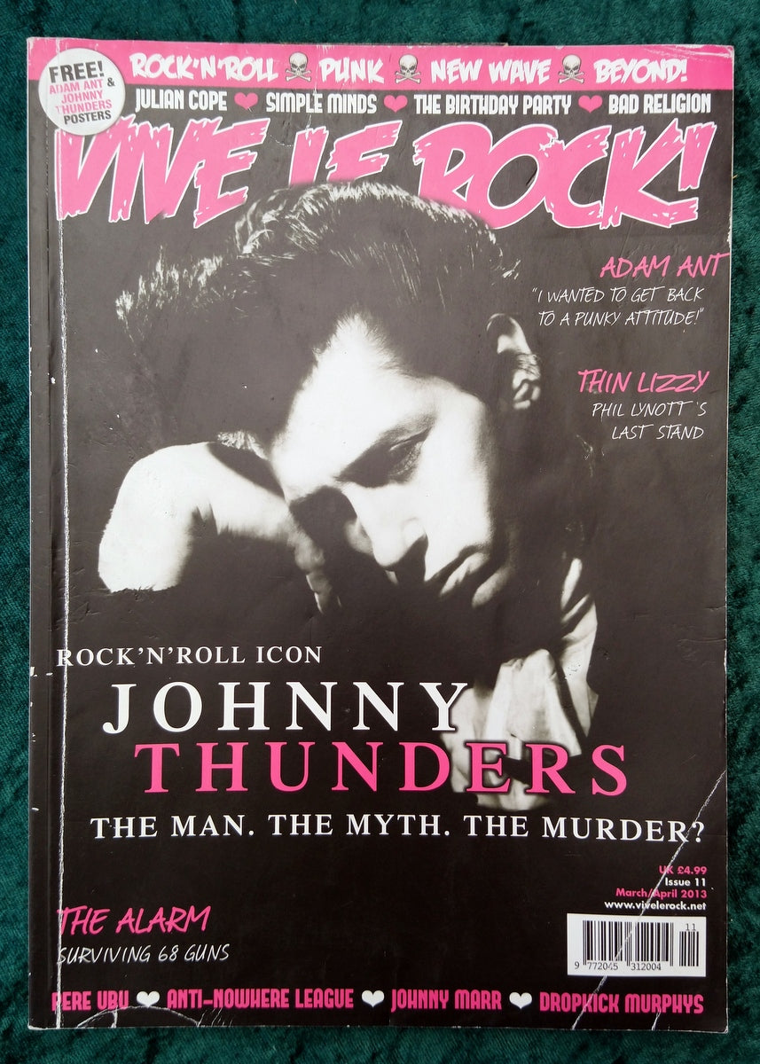 Vive Le Rock Magazine. 2013. Issue No.11 Johnny Thunders On the Cover. (M460)