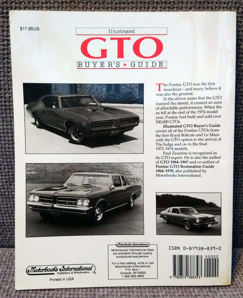 GTO Buyer's Guide. (ref b155)