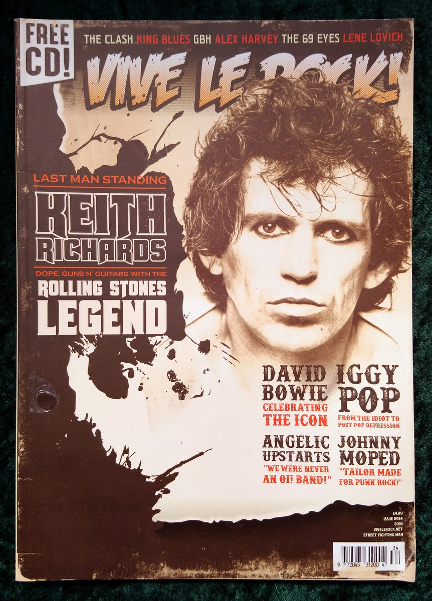 Vive Le Rock Magazine. 2016. Issue No.34 Keith Richards On the Cover. (M467)