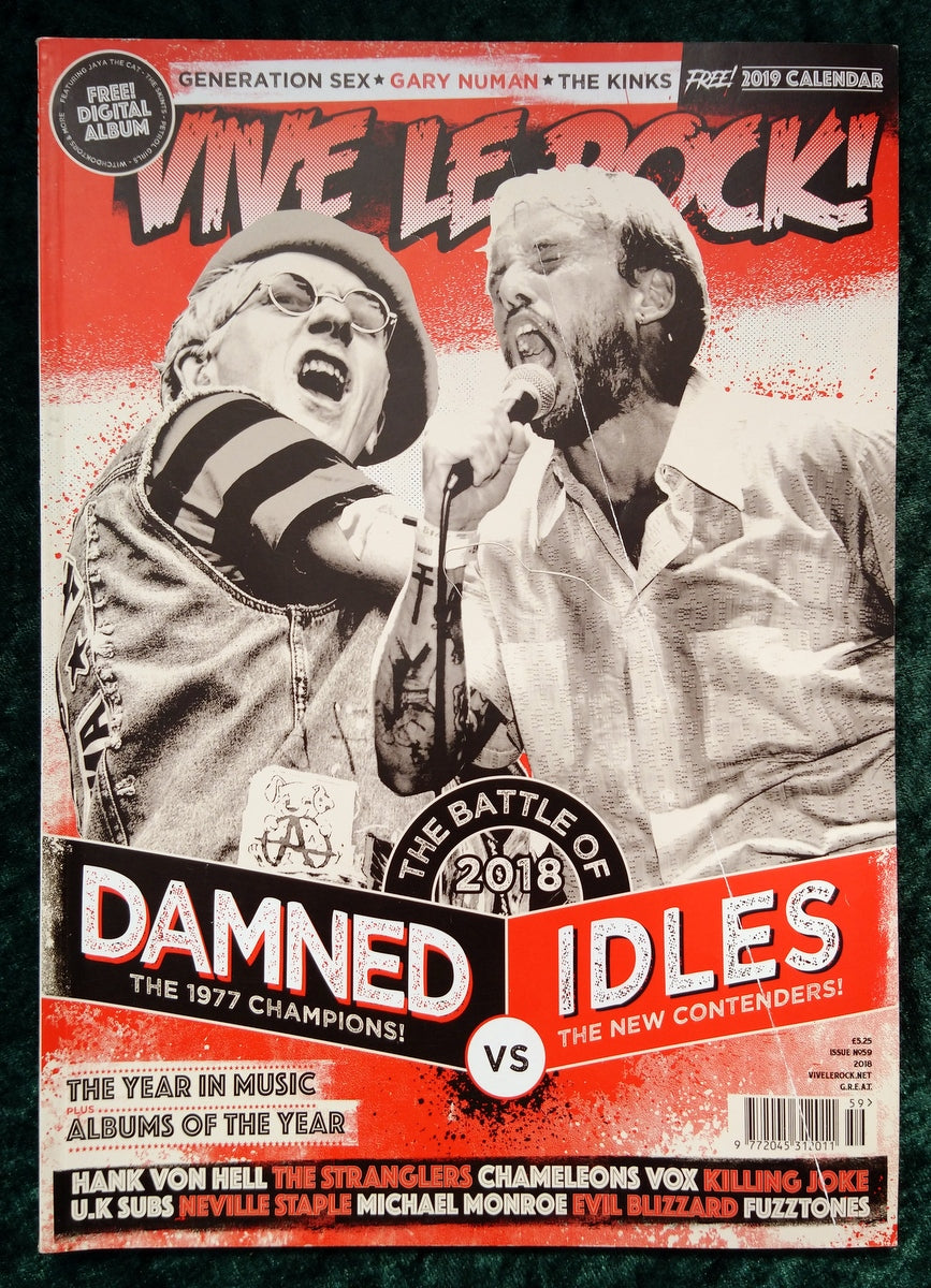 Vive Le Rock Magazine. 2018. Issue No.59 The Damned On the Cover. (M469)