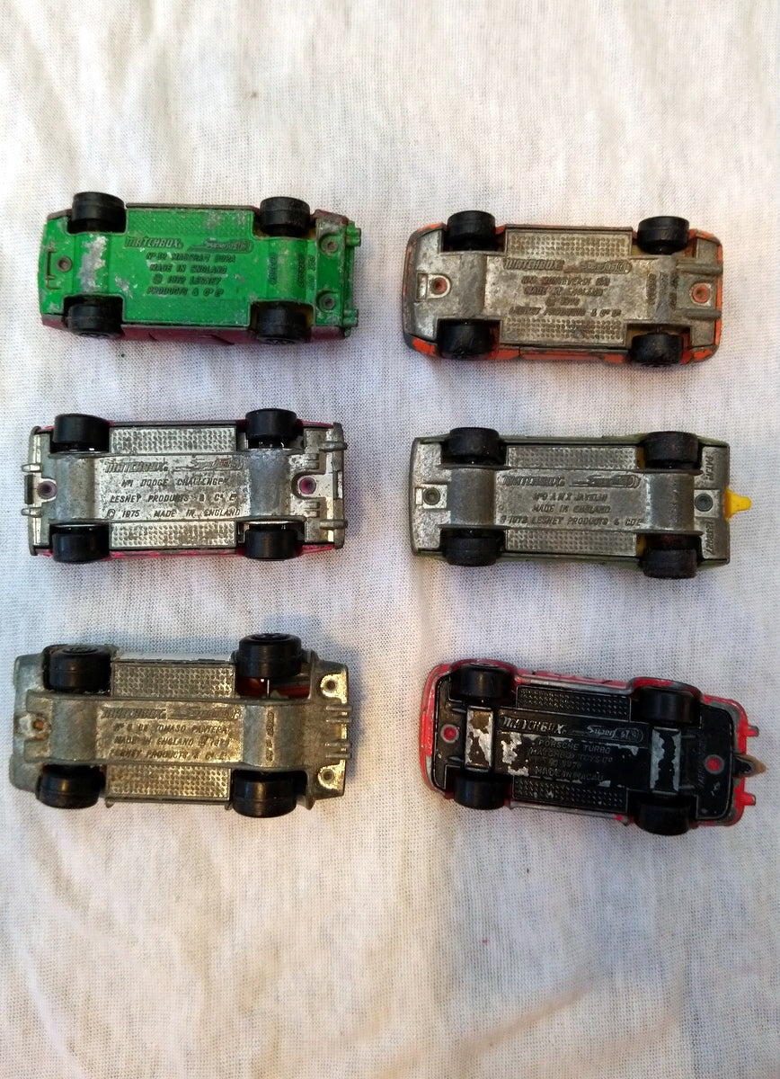 Lot of 6 Performance Car Models 1970's. 1/64 scale (ref Nos135)
