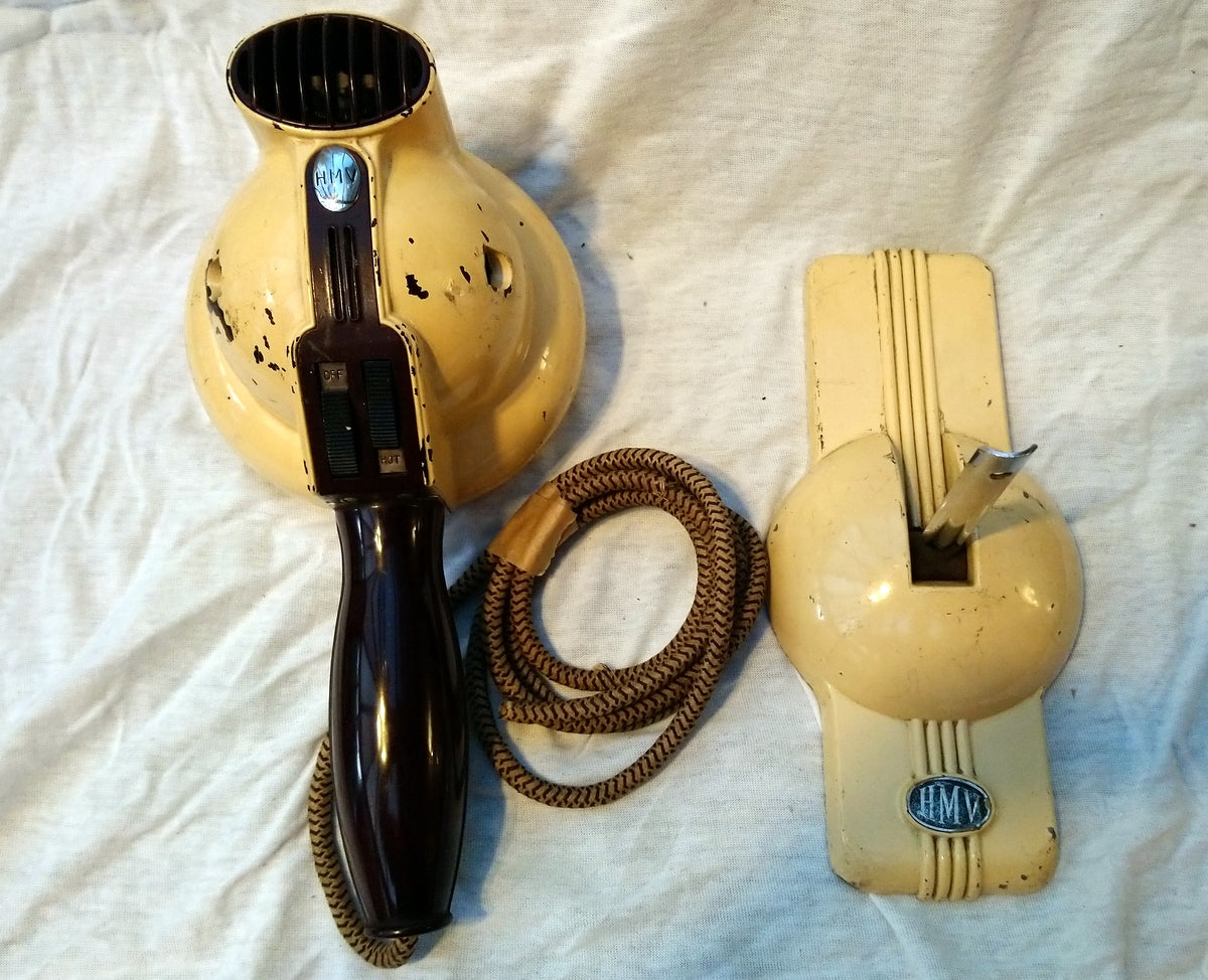 HMV Model H.D.I. Hair Dryer. Bakelite and Metal Stand (ref Nos142)