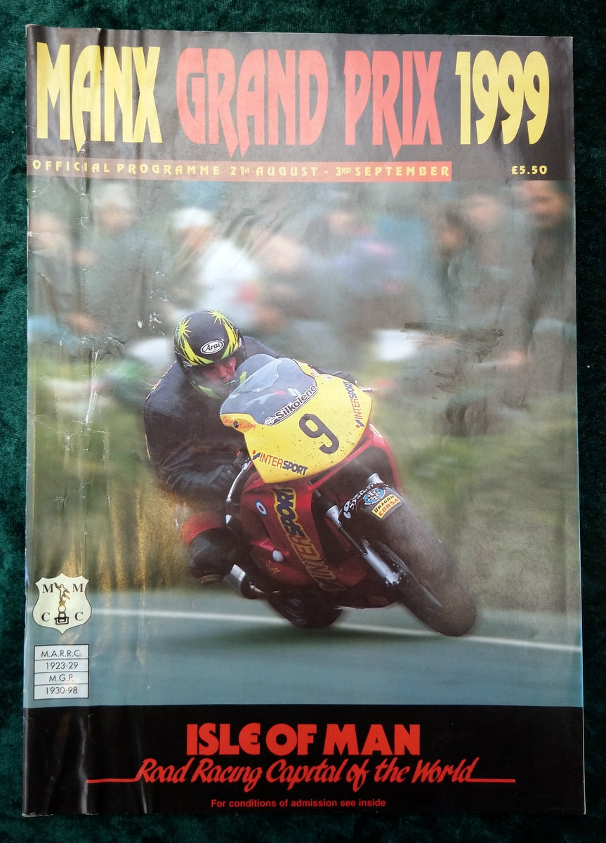 Manx Grand Prix. 1999 Official Programme. (M286)