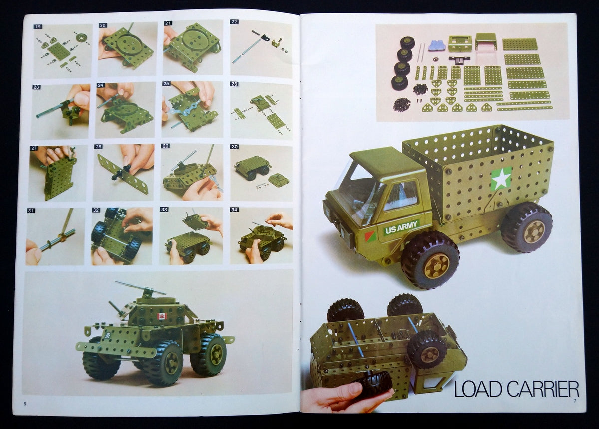 Meccano Army Multikit Book of Models 1975. (M369)