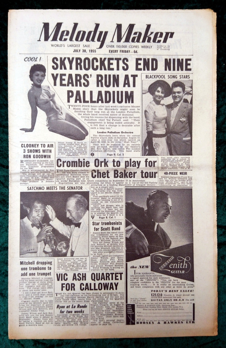 Melody Maker Magazine. Lot of 3 From 1955 . (XLM007)