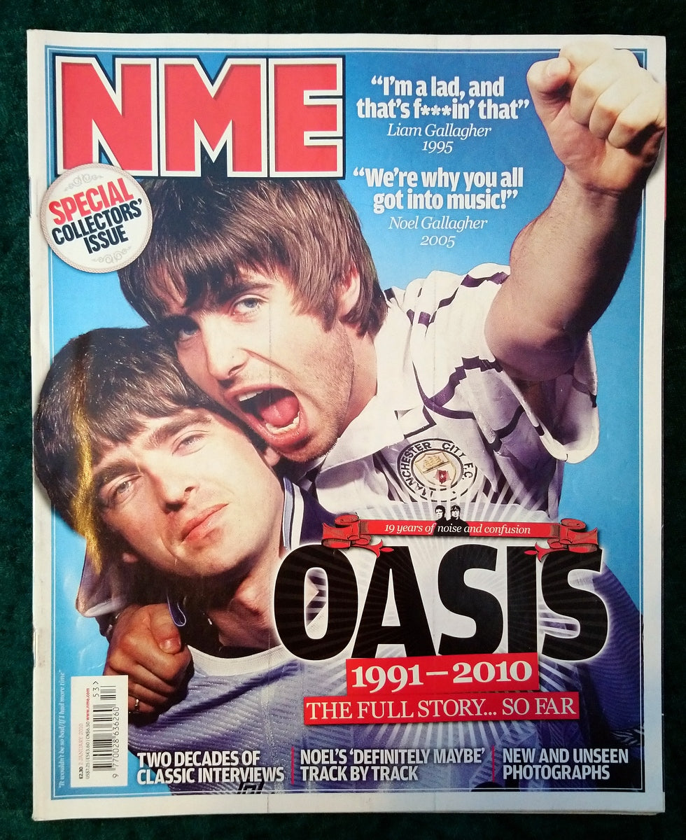 NME magazine 2nd January 2010. Oasis 1991-2010 The Full Story. (LM029)
