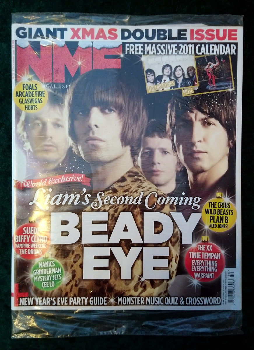 NME magazine 18-25th December 2010. Liam Gallagher Beady Eye. STILL SEALED (LM031)